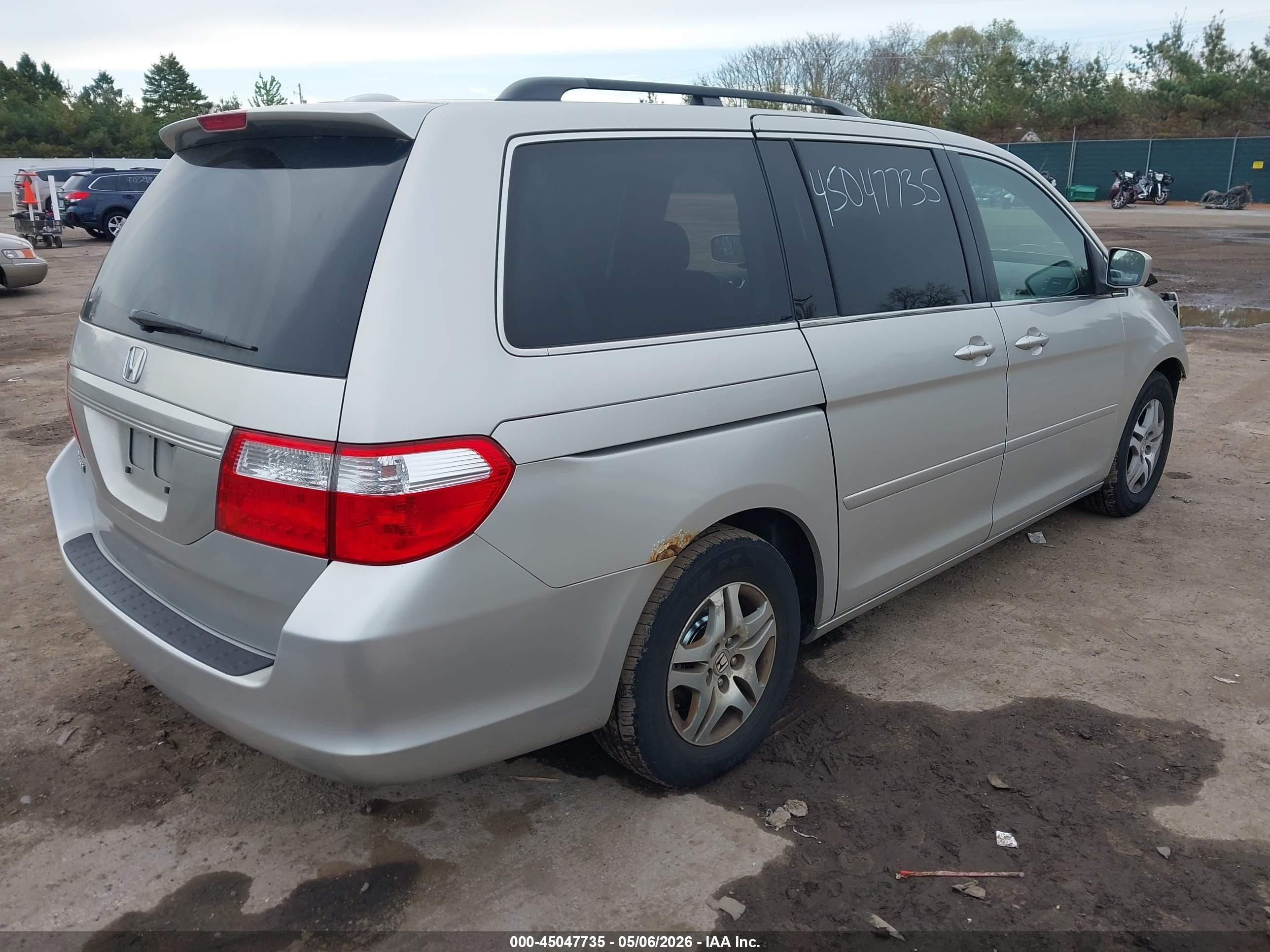 2006 Honda Odyssey Ex-l Серый vin: 5FNRL38796B057695