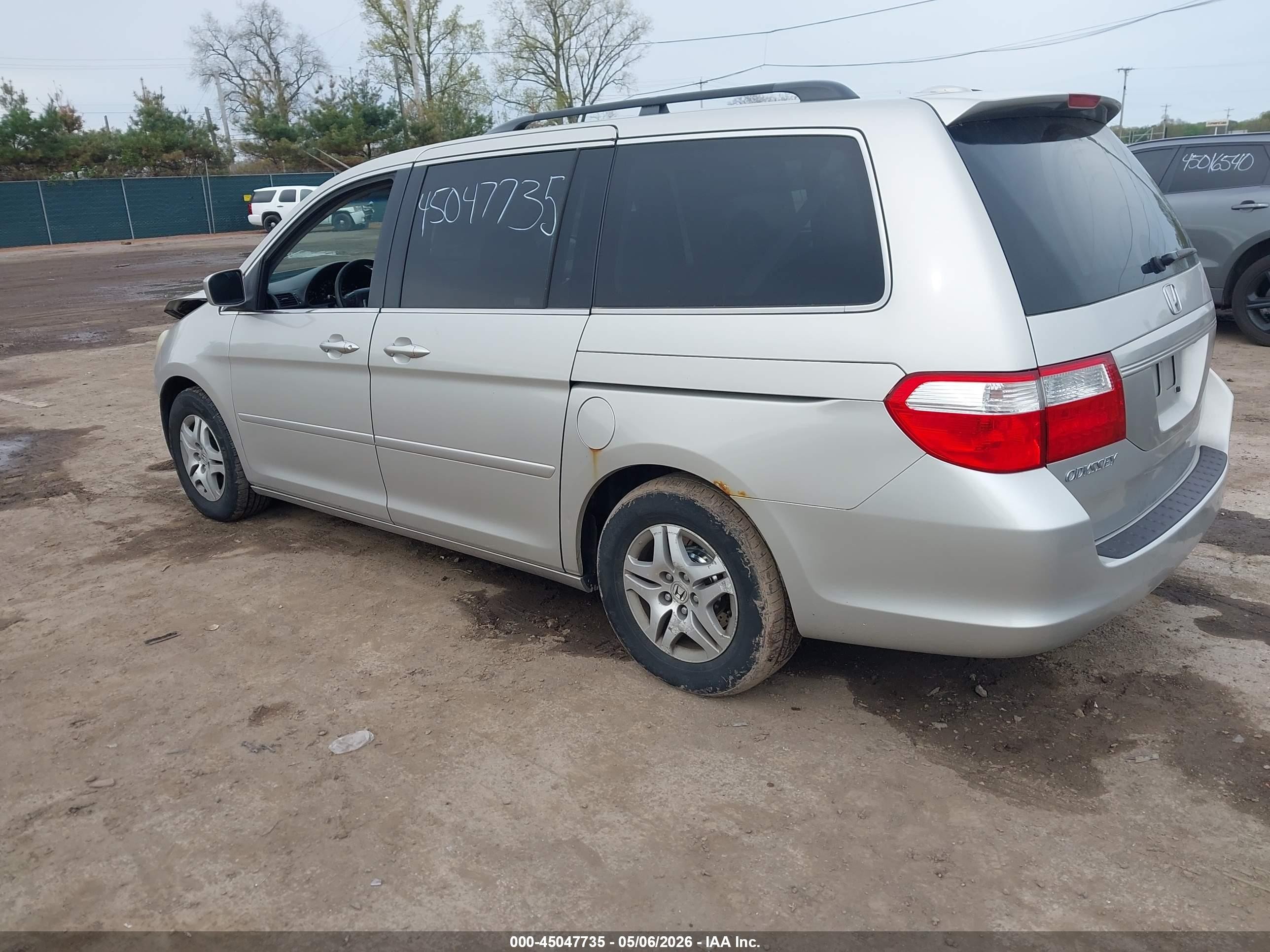 2006 Honda Odyssey Ex-l Серый vin: 5FNRL38796B057695