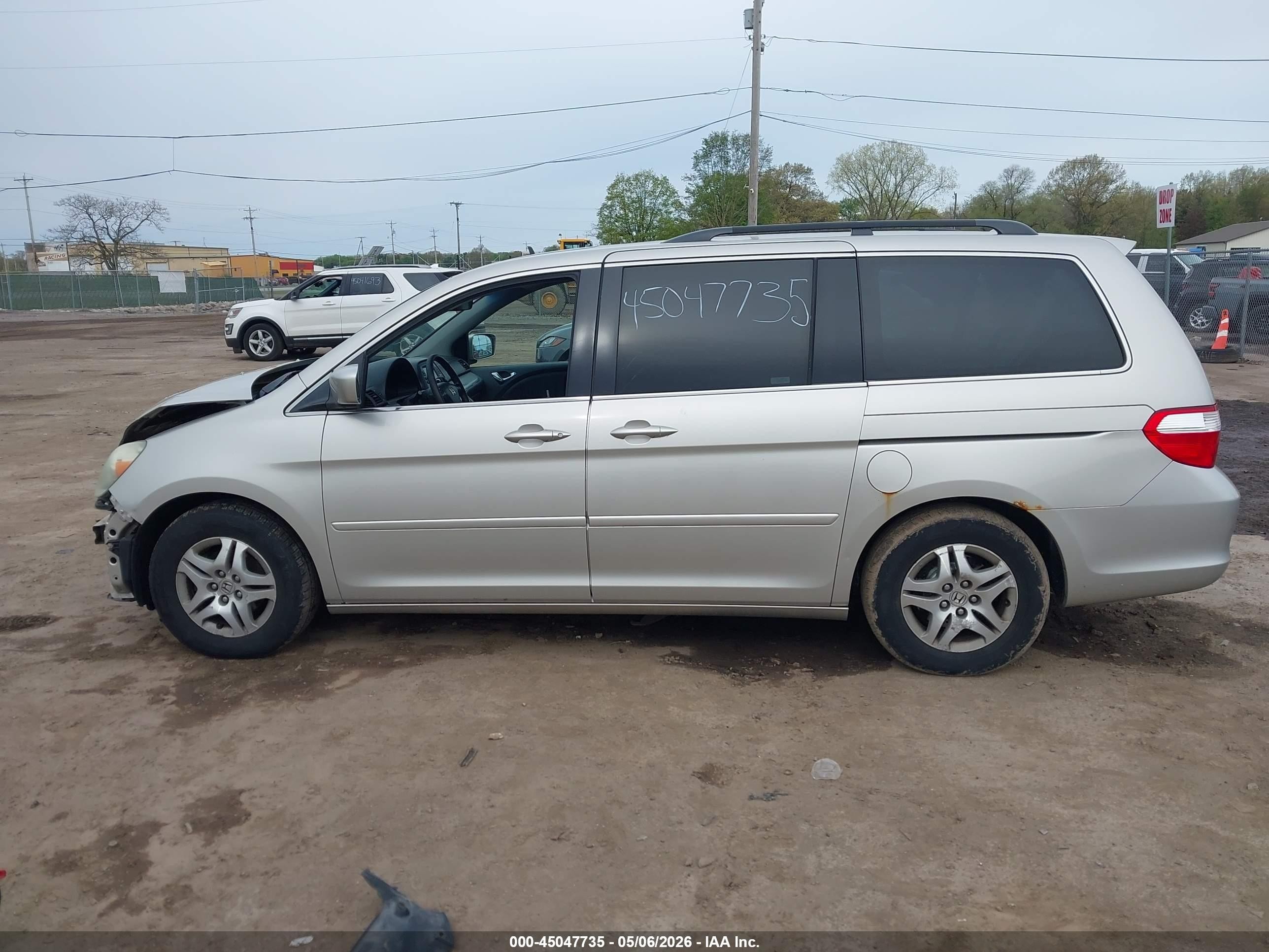 2006 Honda Odyssey Ex-l Серый vin: 5FNRL38796B057695