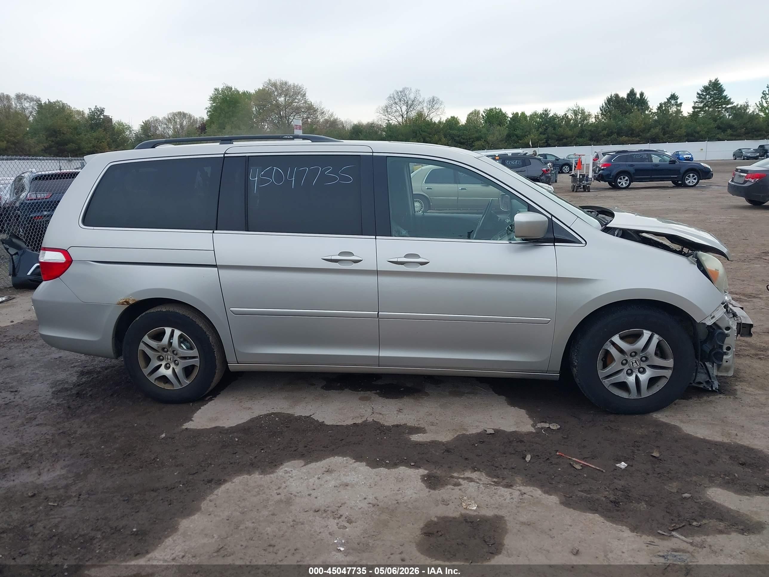 2006 Honda Odyssey Ex-l Серый vin: 5FNRL38796B057695