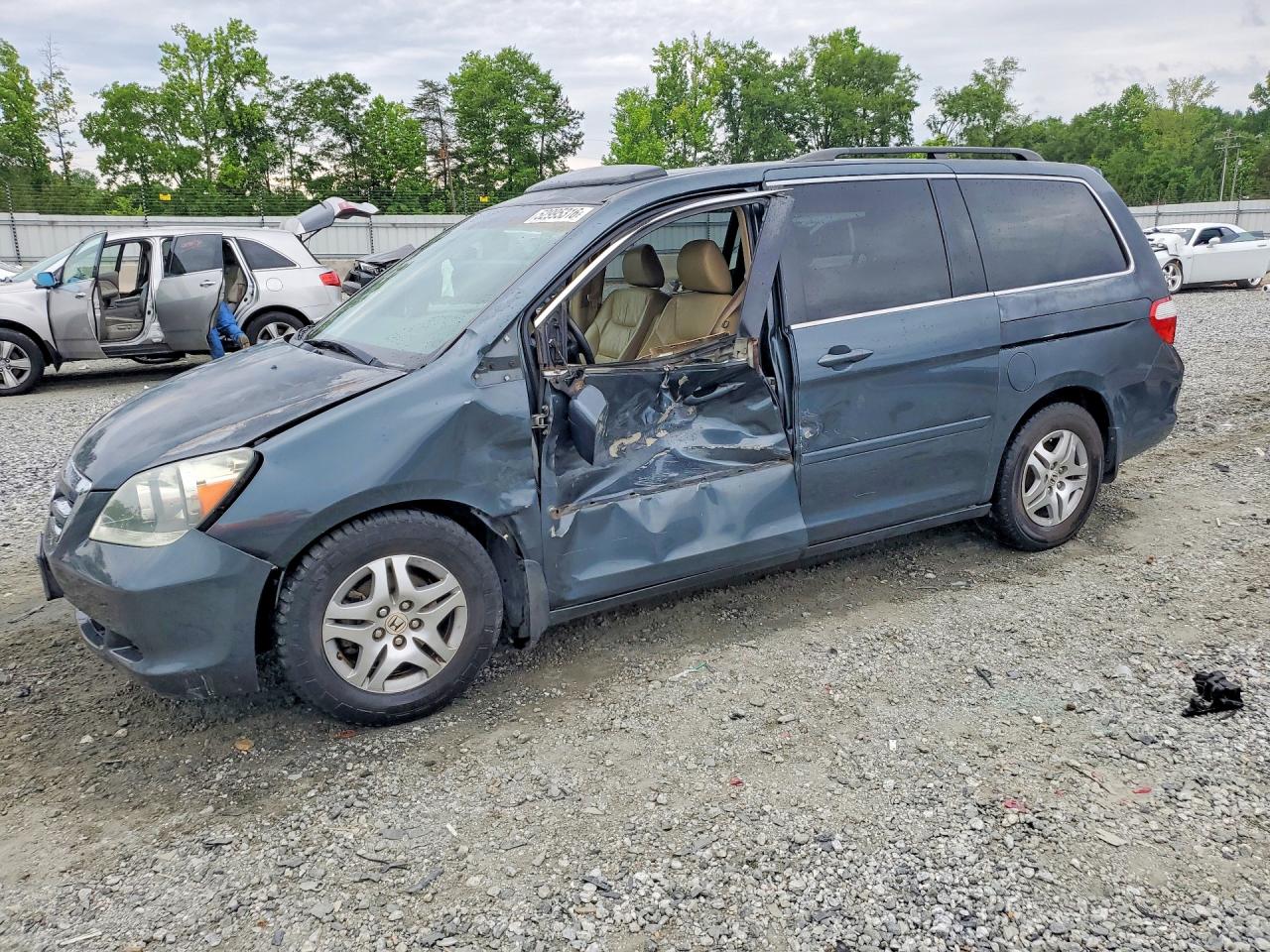 2006 Honda Odyssey Exl Синий vin: 5FNRL38796B064288