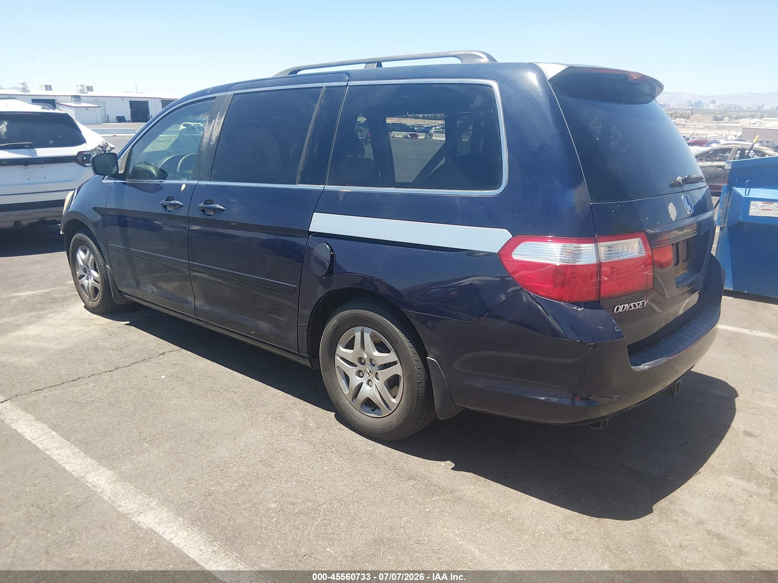 2006 Honda Odyssey Ex-l Blue vin: 5FNRL38796B079437