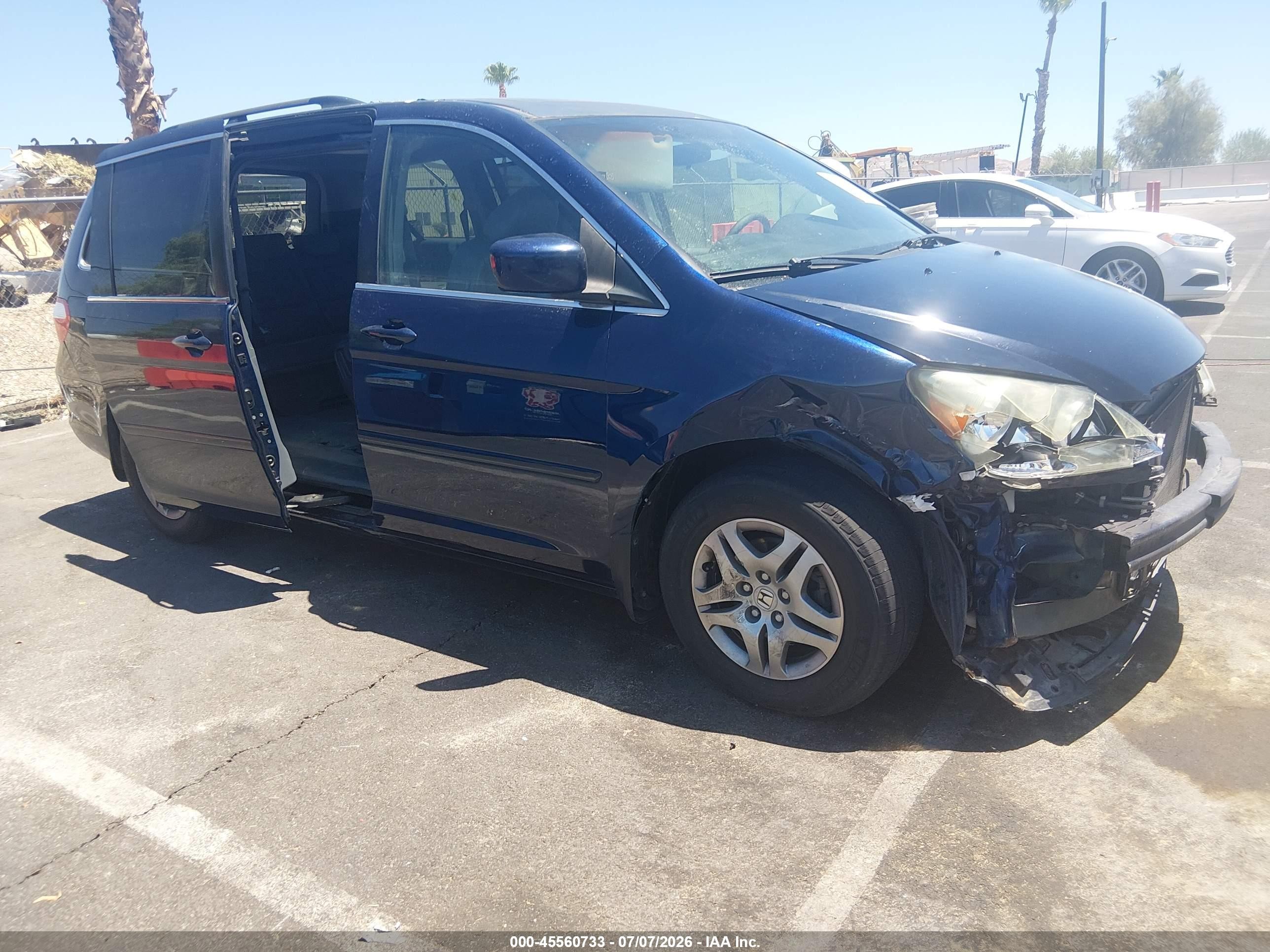 2006 Honda Odyssey Ex-l Blue vin: 5FNRL38796B079437