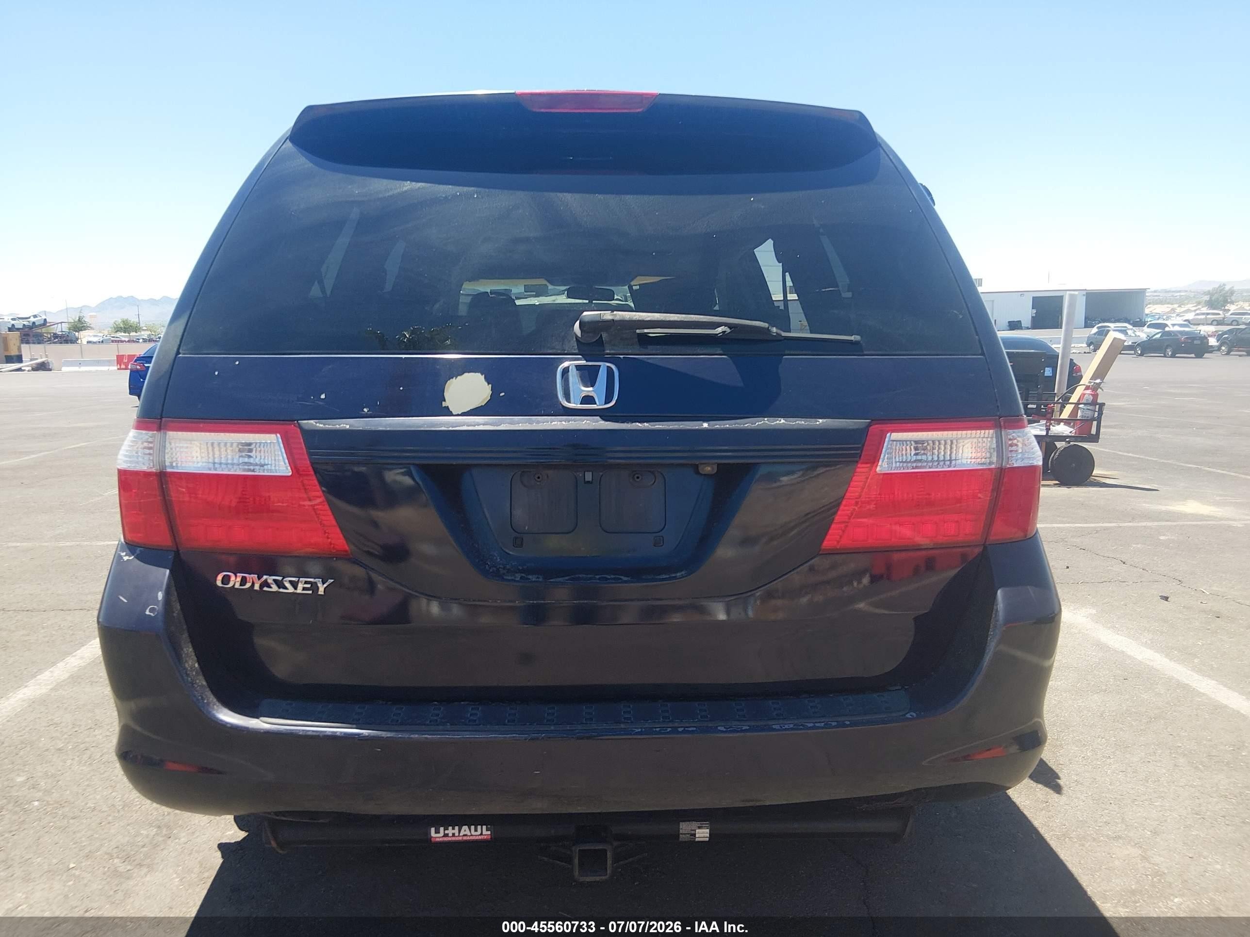 2006 Honda Odyssey Ex-l Blue vin: 5FNRL38796B079437