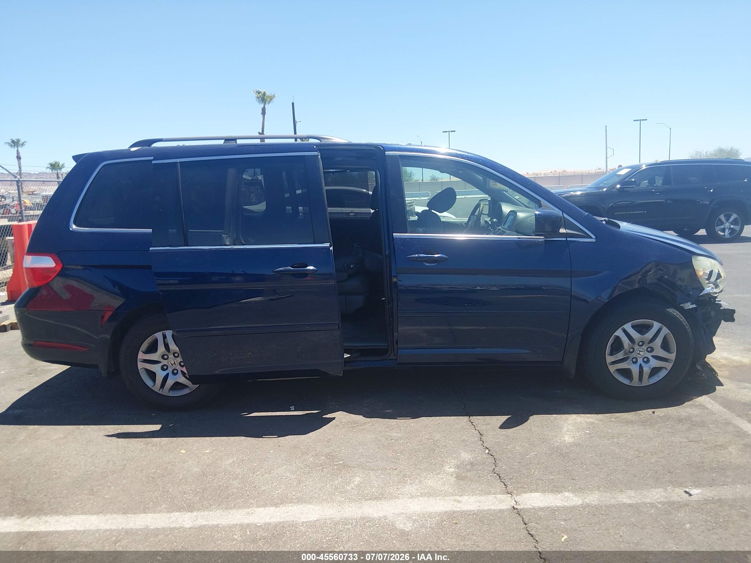 2006 Honda Odyssey Ex-l Blue vin: 5FNRL38796B079437