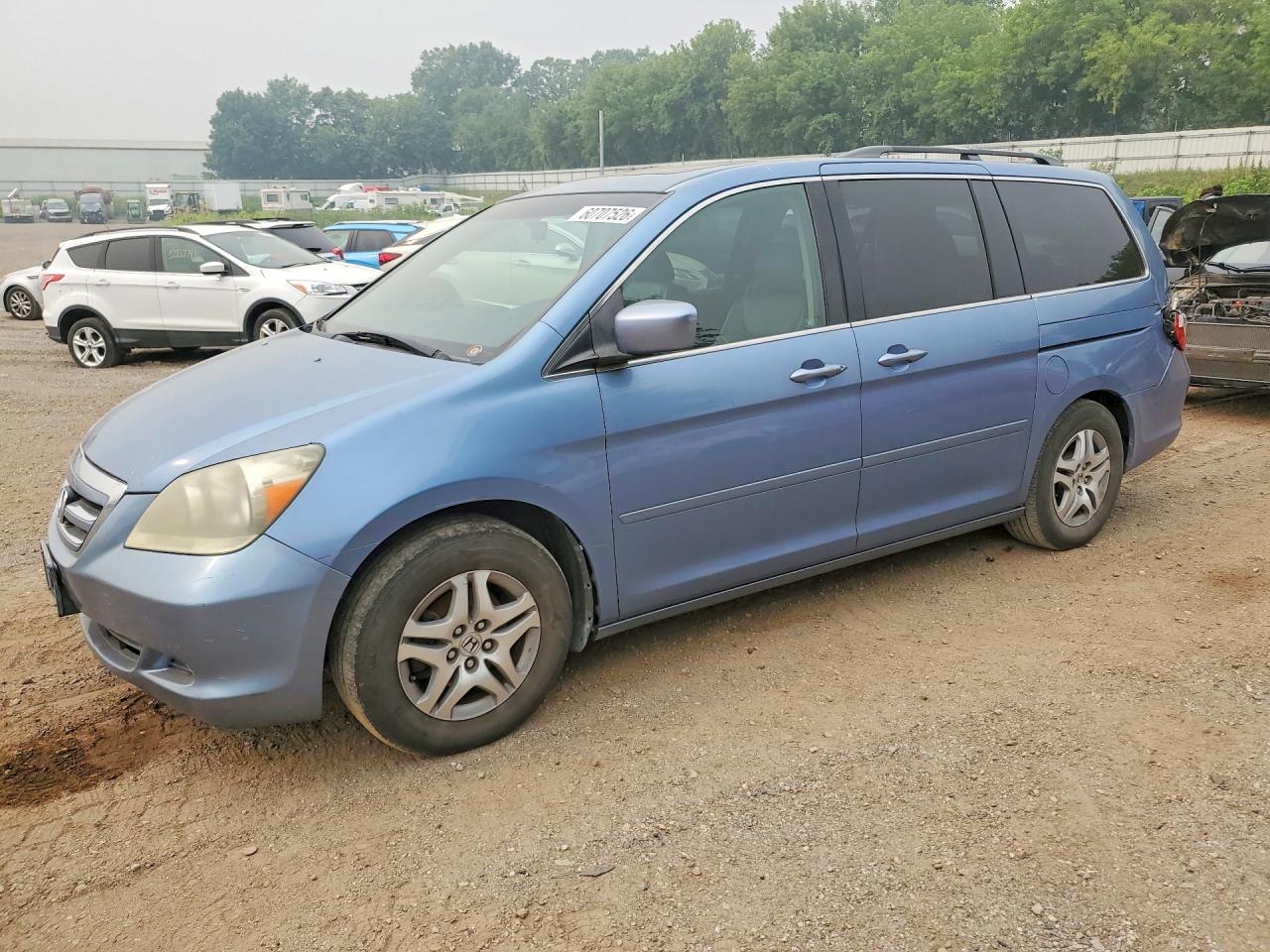 2006 Honda Odyssey Exl Blue vin: 5FNRL38796B124280