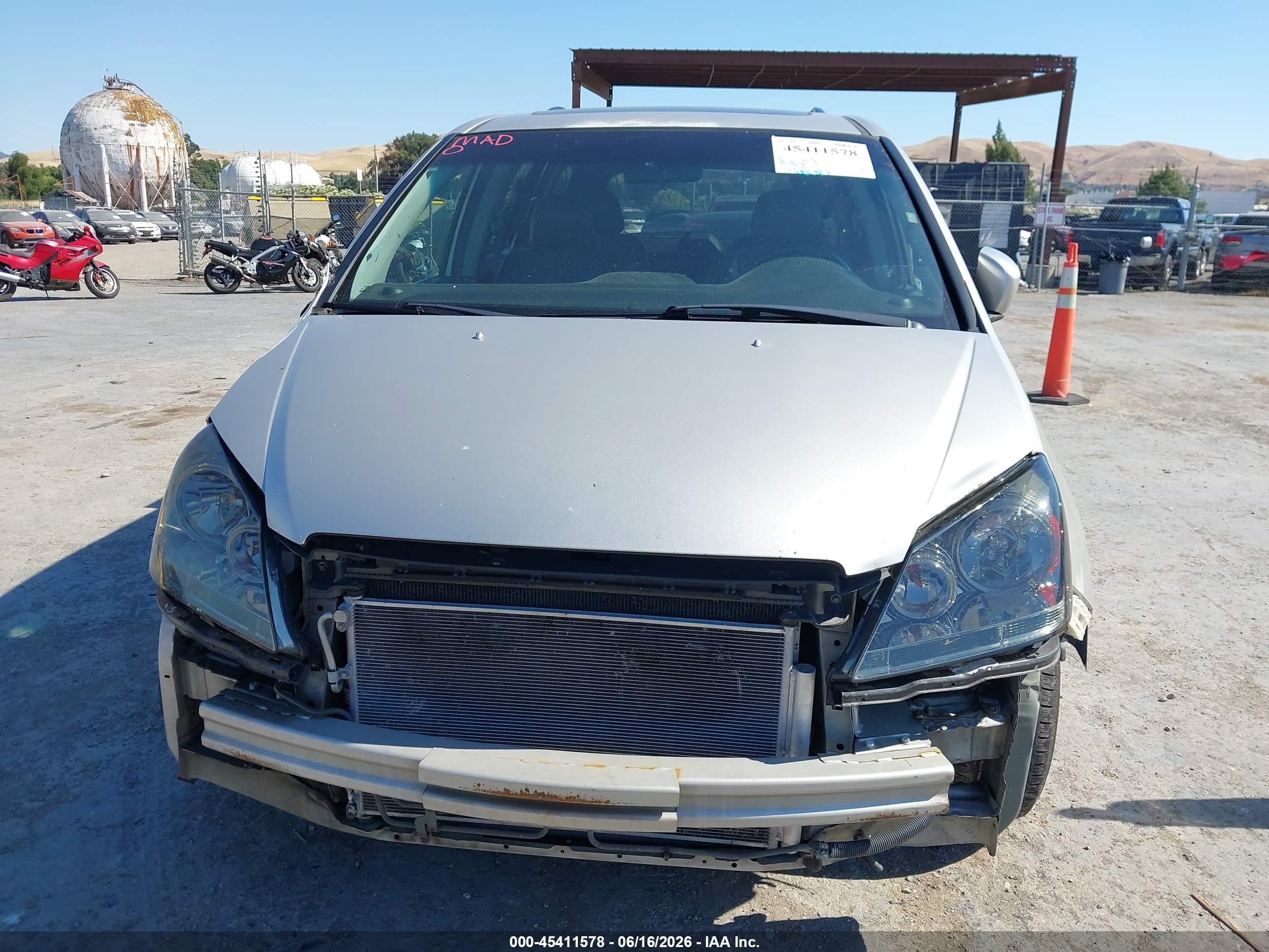 2006 Honda Odyssey Ex-l Серебряный vin: 5FNRL38796B445266
