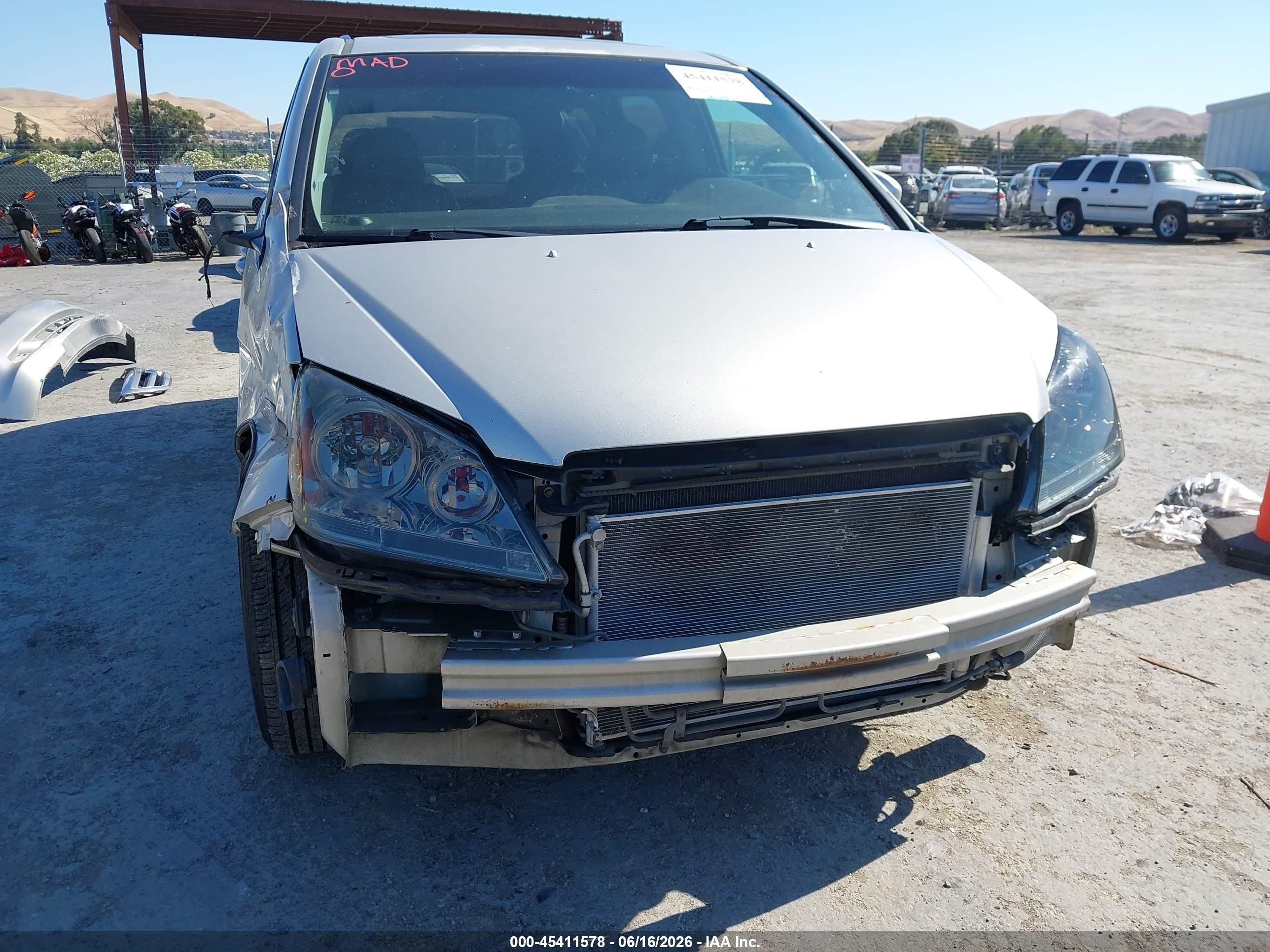 2006 Honda Odyssey Ex-l Серебряный vin: 5FNRL38796B445266