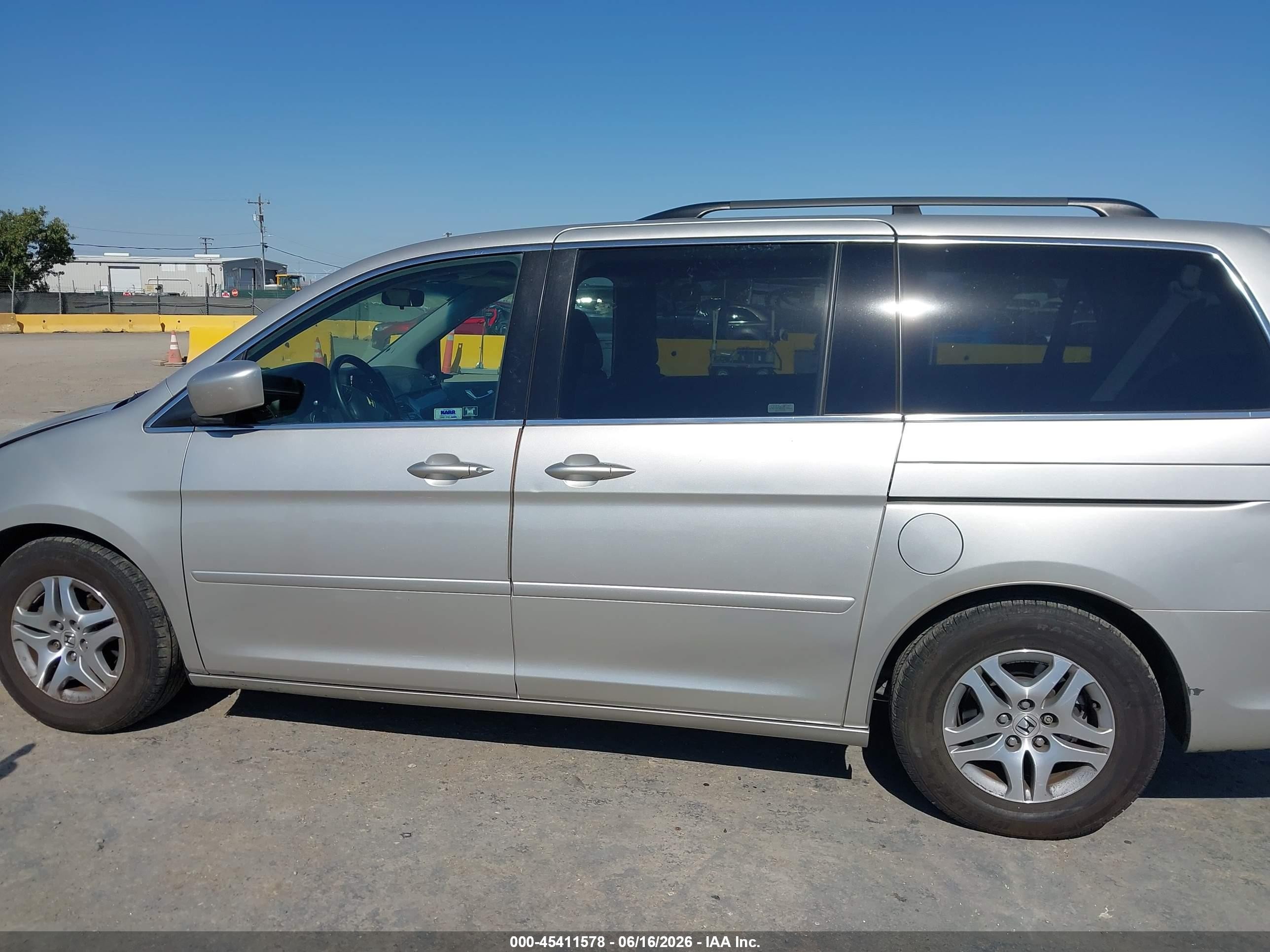 2006 Honda Odyssey Ex-l Серебряный vin: 5FNRL38796B445266