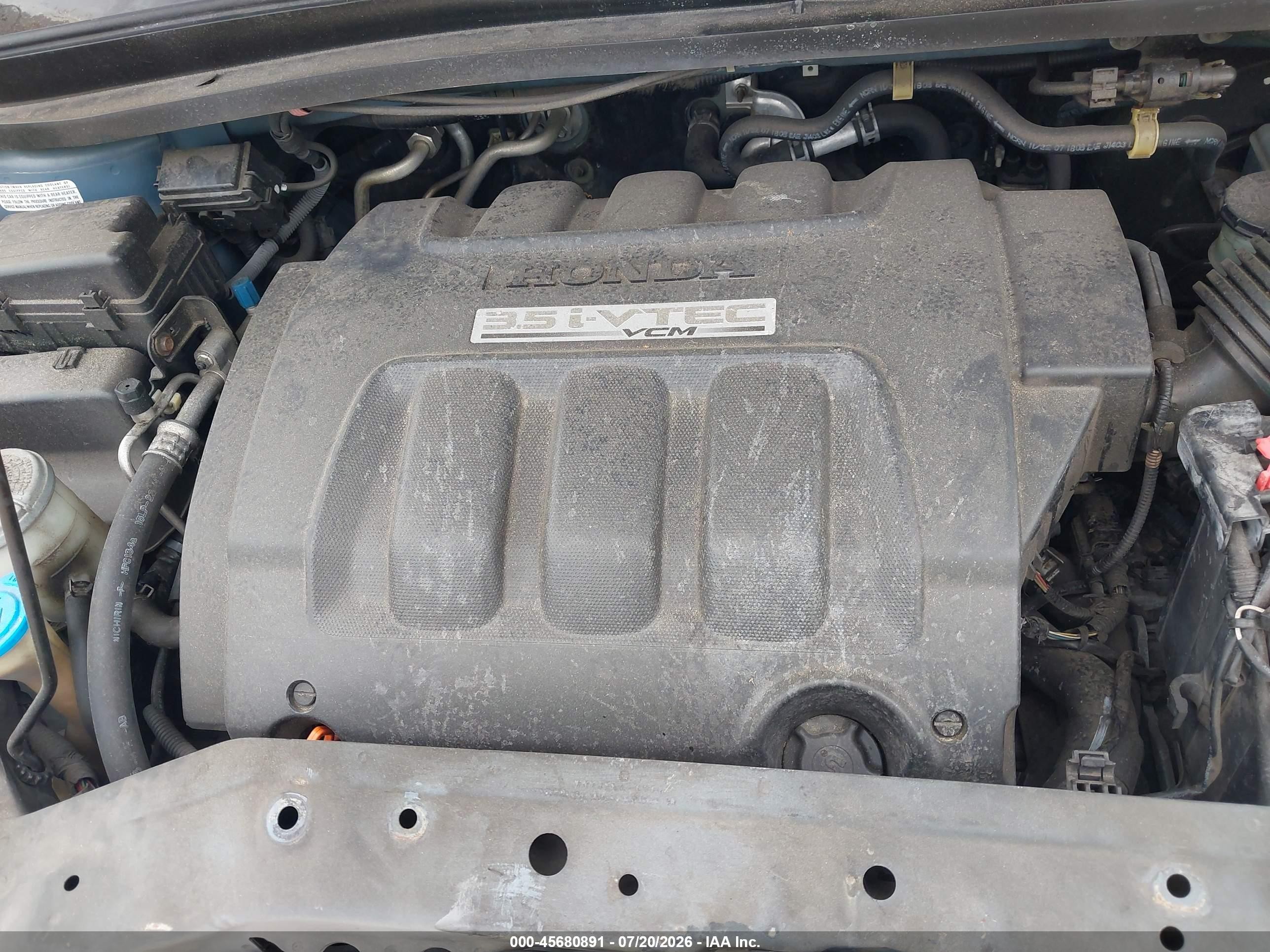 2007 Honda Odyssey Ex-l Blue vin: 5FNRL38797B008014