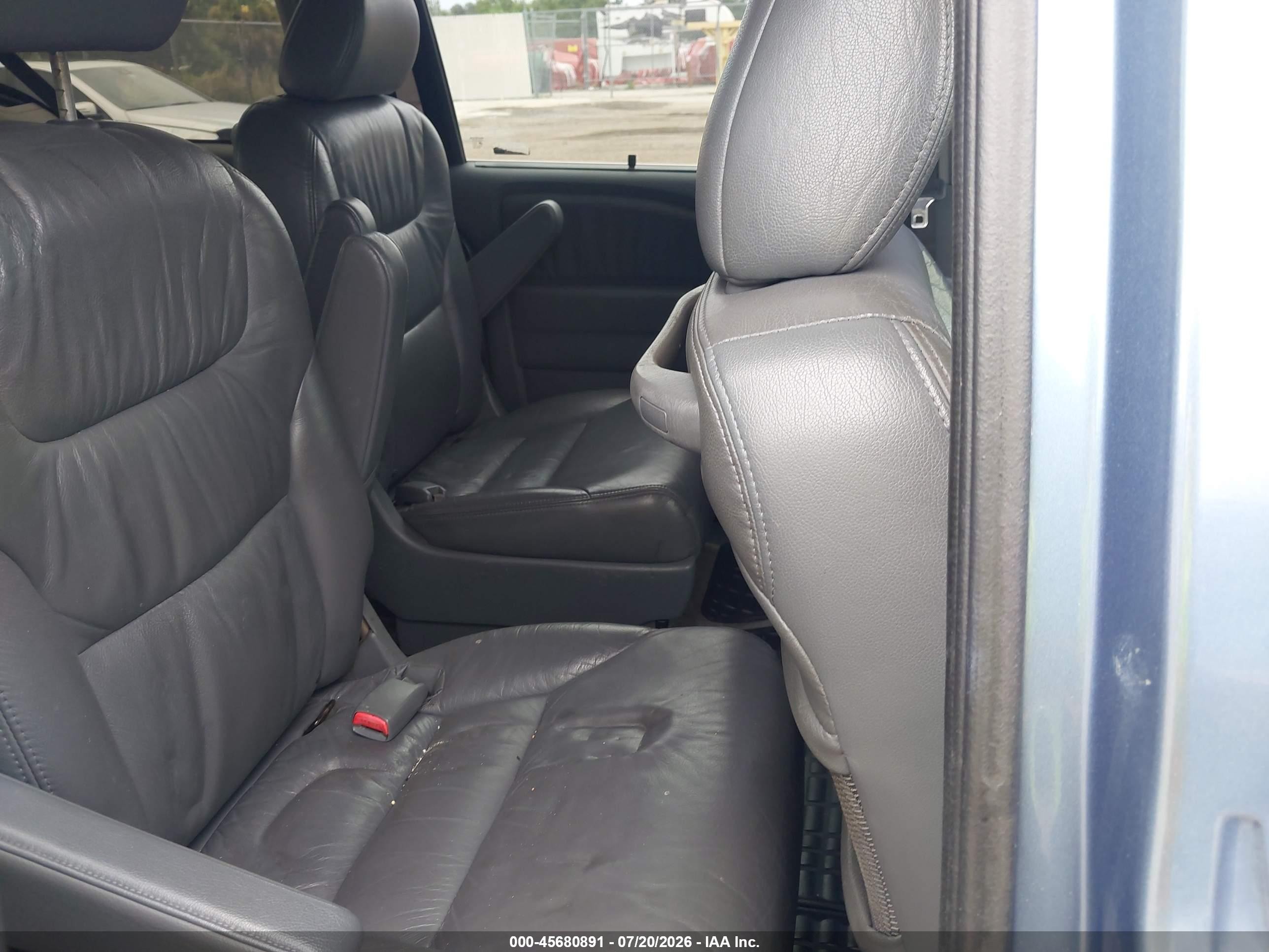 2007 Honda Odyssey Ex-l Blue vin: 5FNRL38797B008014