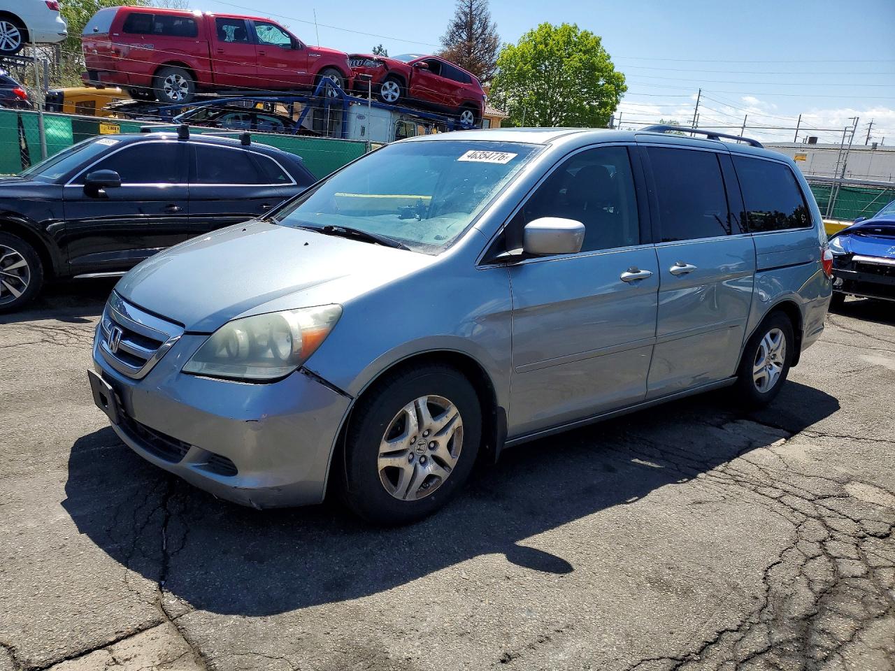 2007 Honda Odyssey Exl Серебряный vin: 5FNRL38797B046374