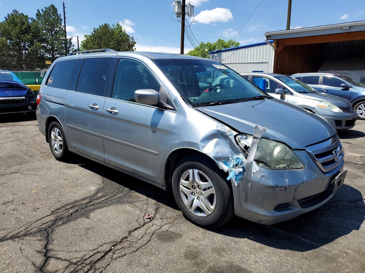 2007 Honda Odyssey Exl Silver vin: 5FNRL38797B046374