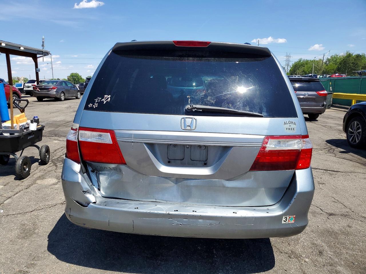 2007 Honda Odyssey Exl Silver vin: 5FNRL38797B046374