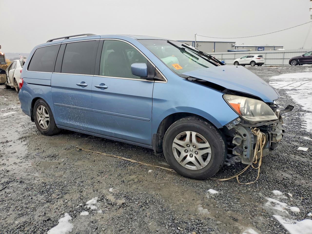2007 Honda Odyssey Exl Blue vin: 5FNRL38797B075647