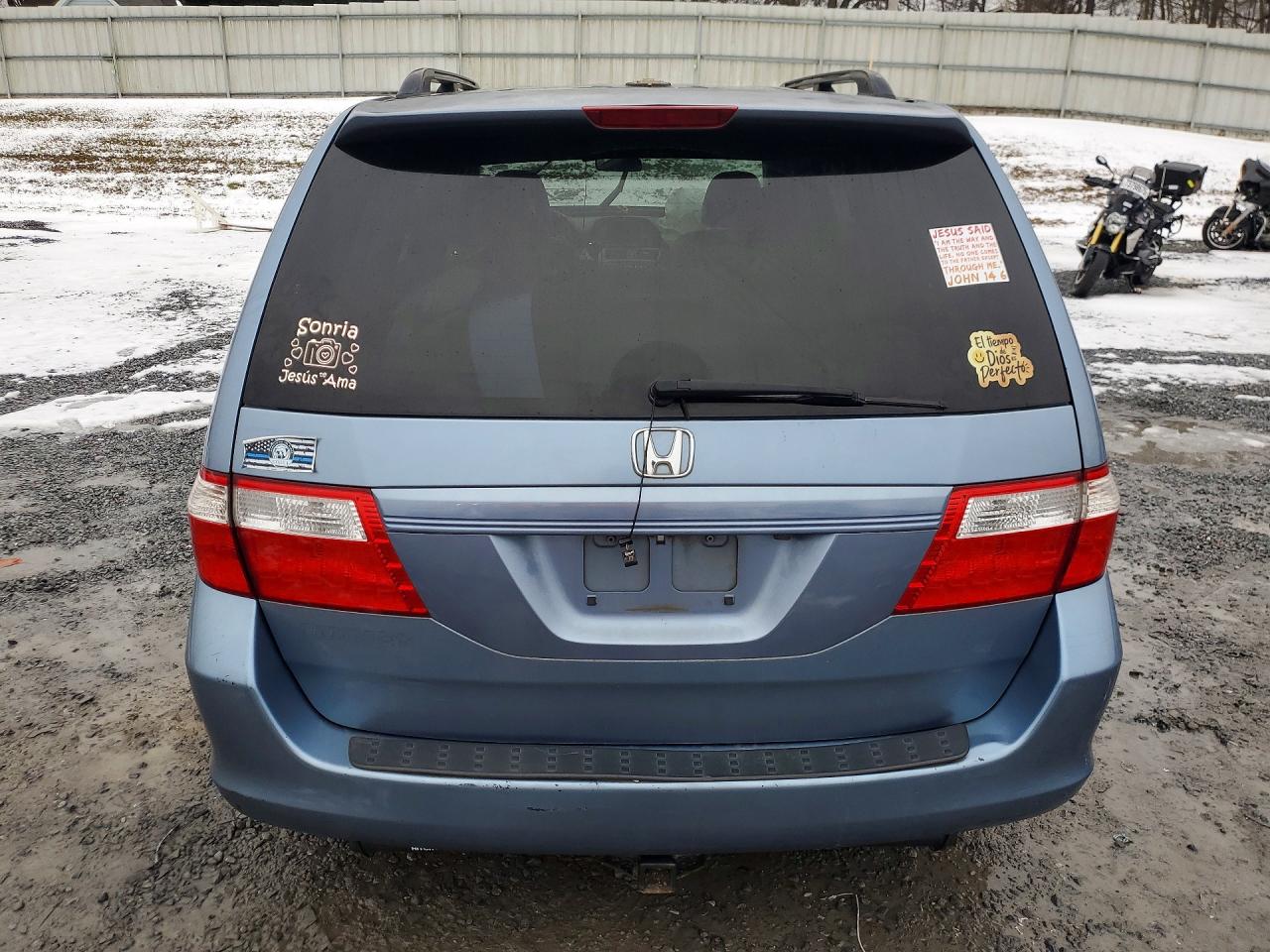2007 Honda Odyssey Exl Blue vin: 5FNRL38797B075647