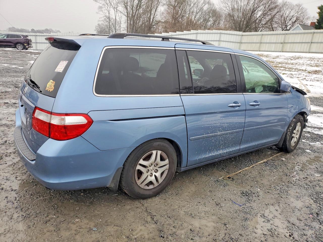2007 Honda Odyssey Exl Blue vin: 5FNRL38797B075647