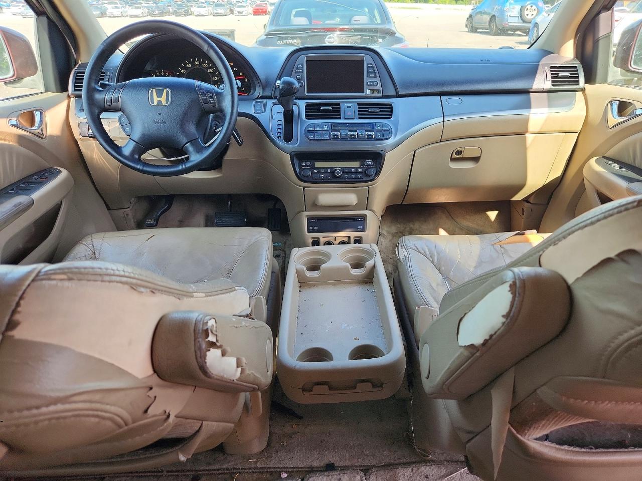 2007 Honda Odyssey Exl Maroon vin: 5FNRL38797B081657