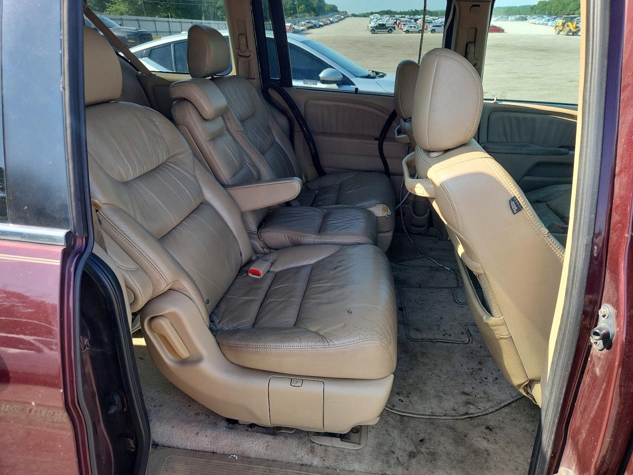 2007 Honda Odyssey Exl Maroon vin: 5FNRL38797B081657