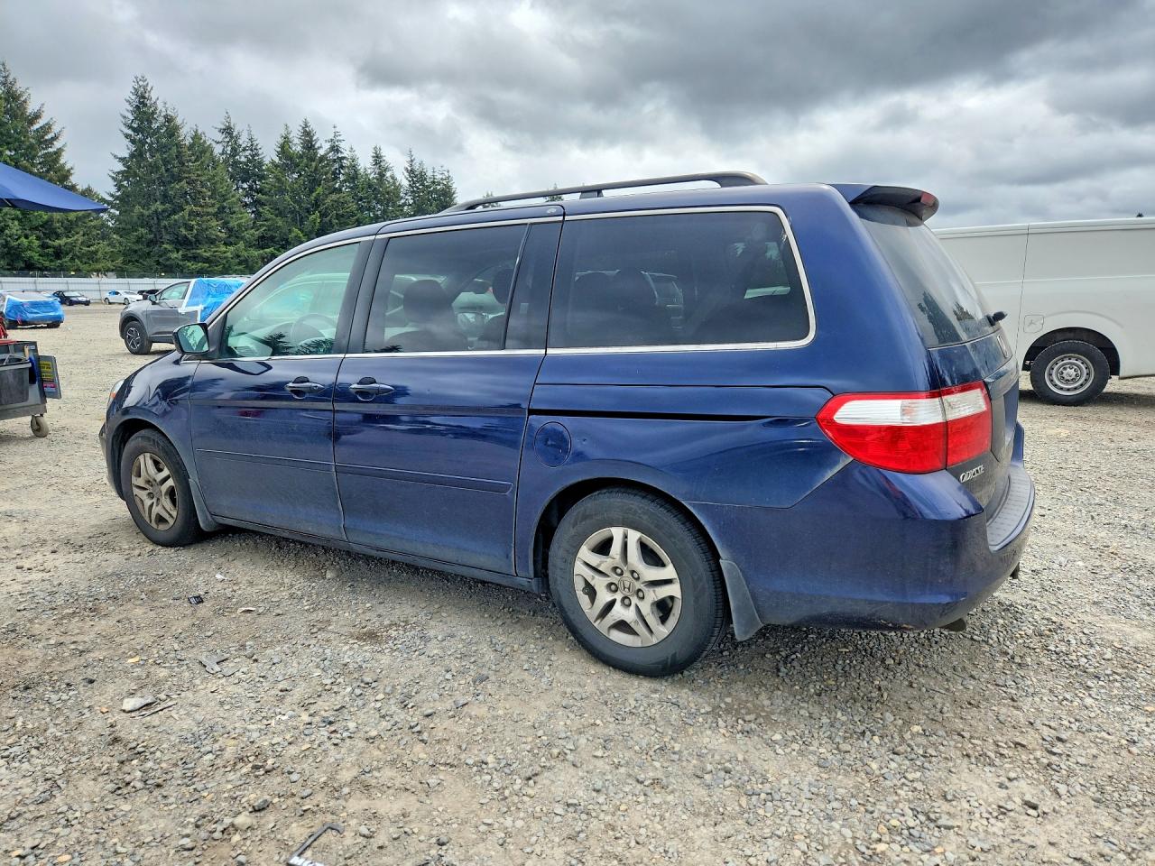 2007 Honda Odyssey Exl Blue vin: 5FNRL38797B110090