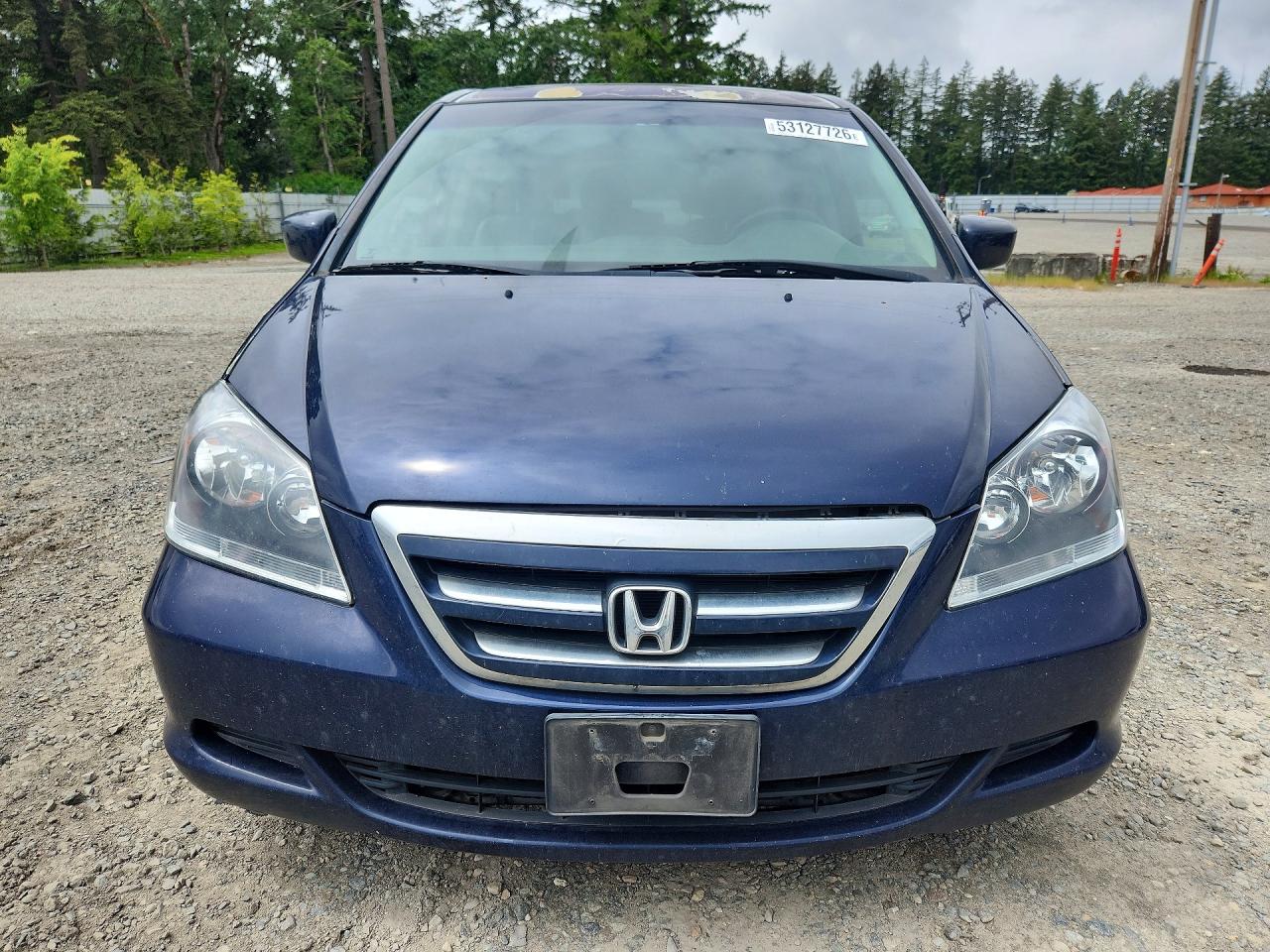 2007 Honda Odyssey Exl Blue vin: 5FNRL38797B110090