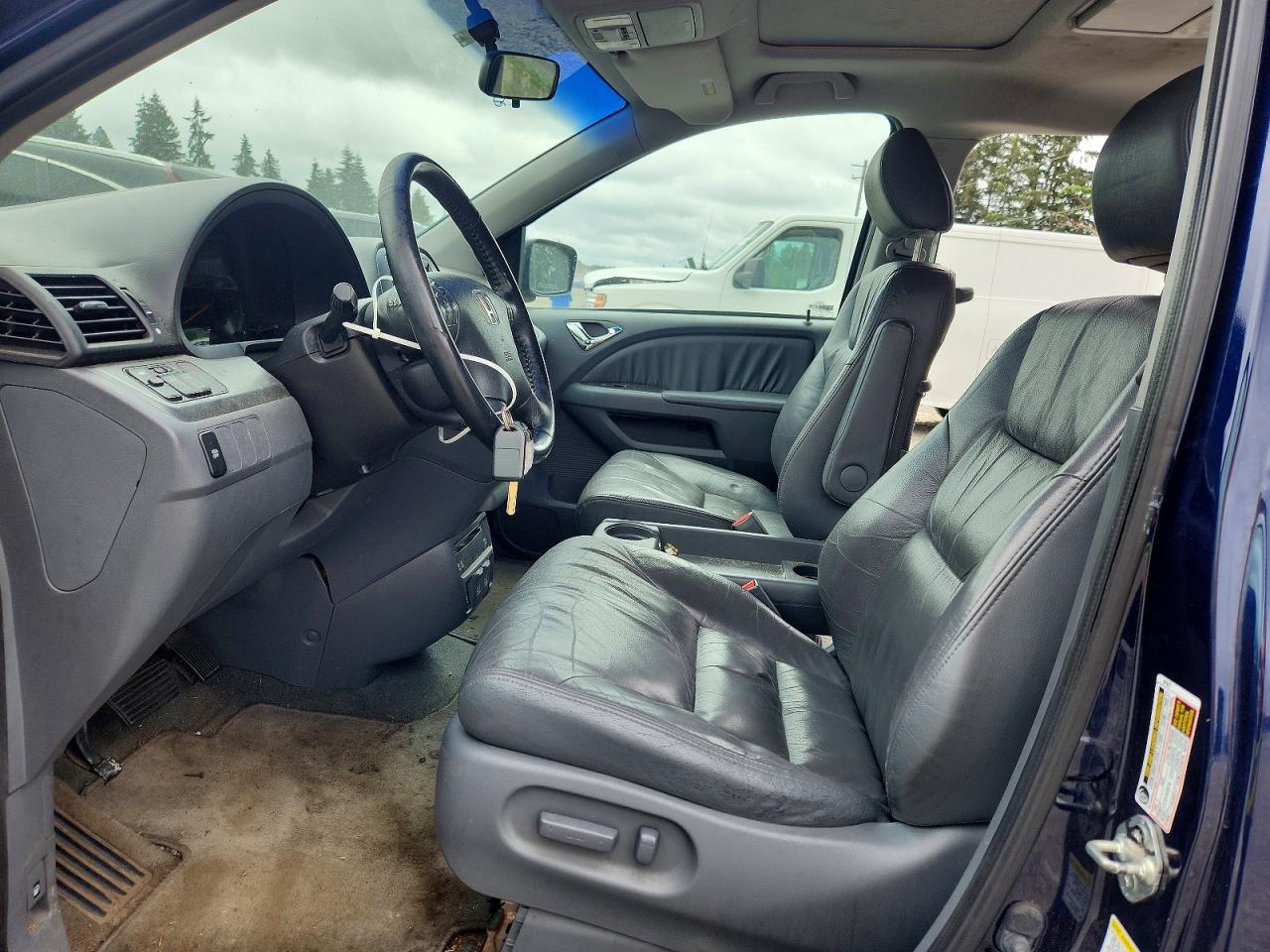 2007 Honda Odyssey Exl Blue vin: 5FNRL38797B110090