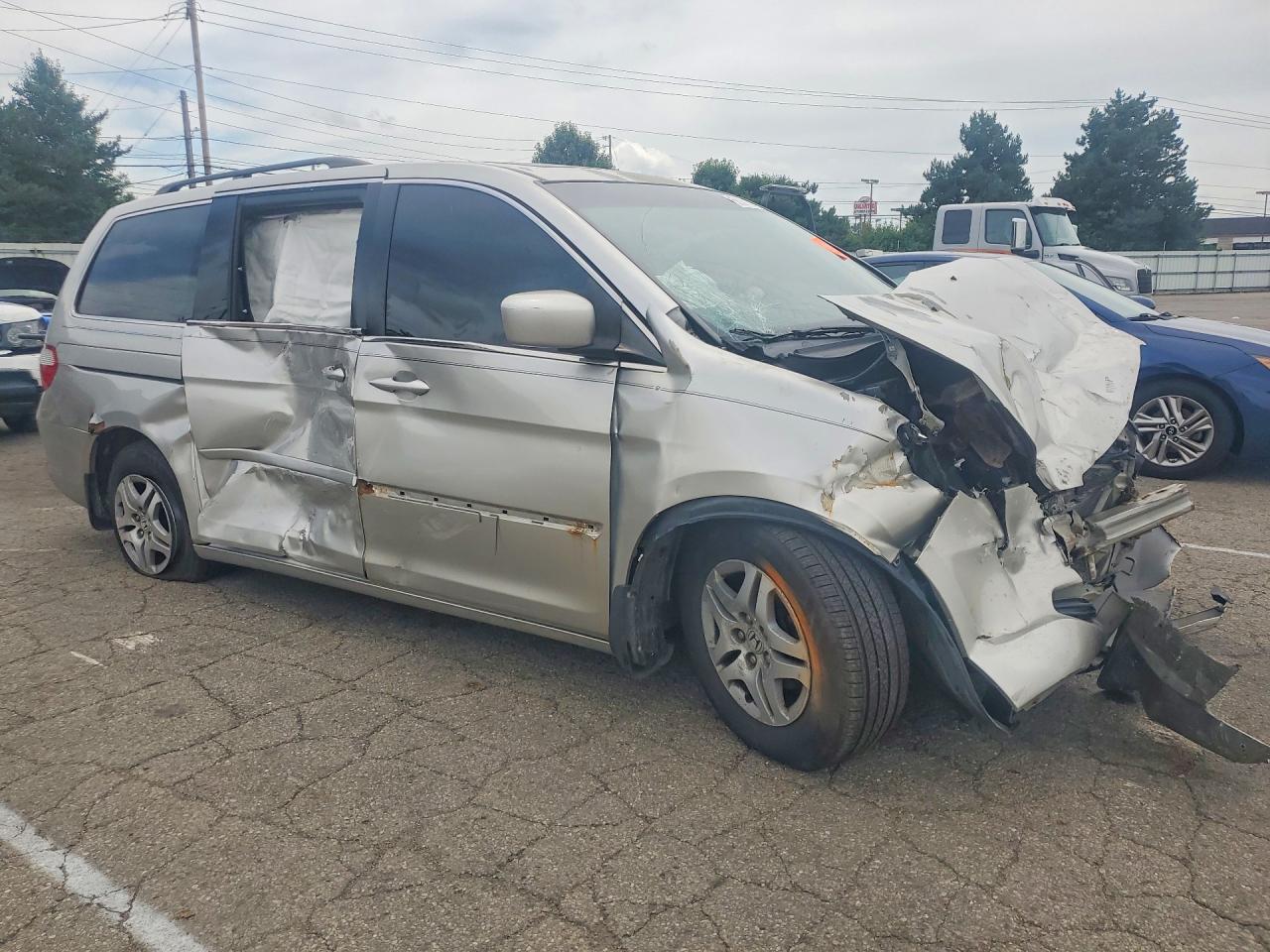 2007 Honda Odyssey Exl Silver vin: 5FNRL38797B140867