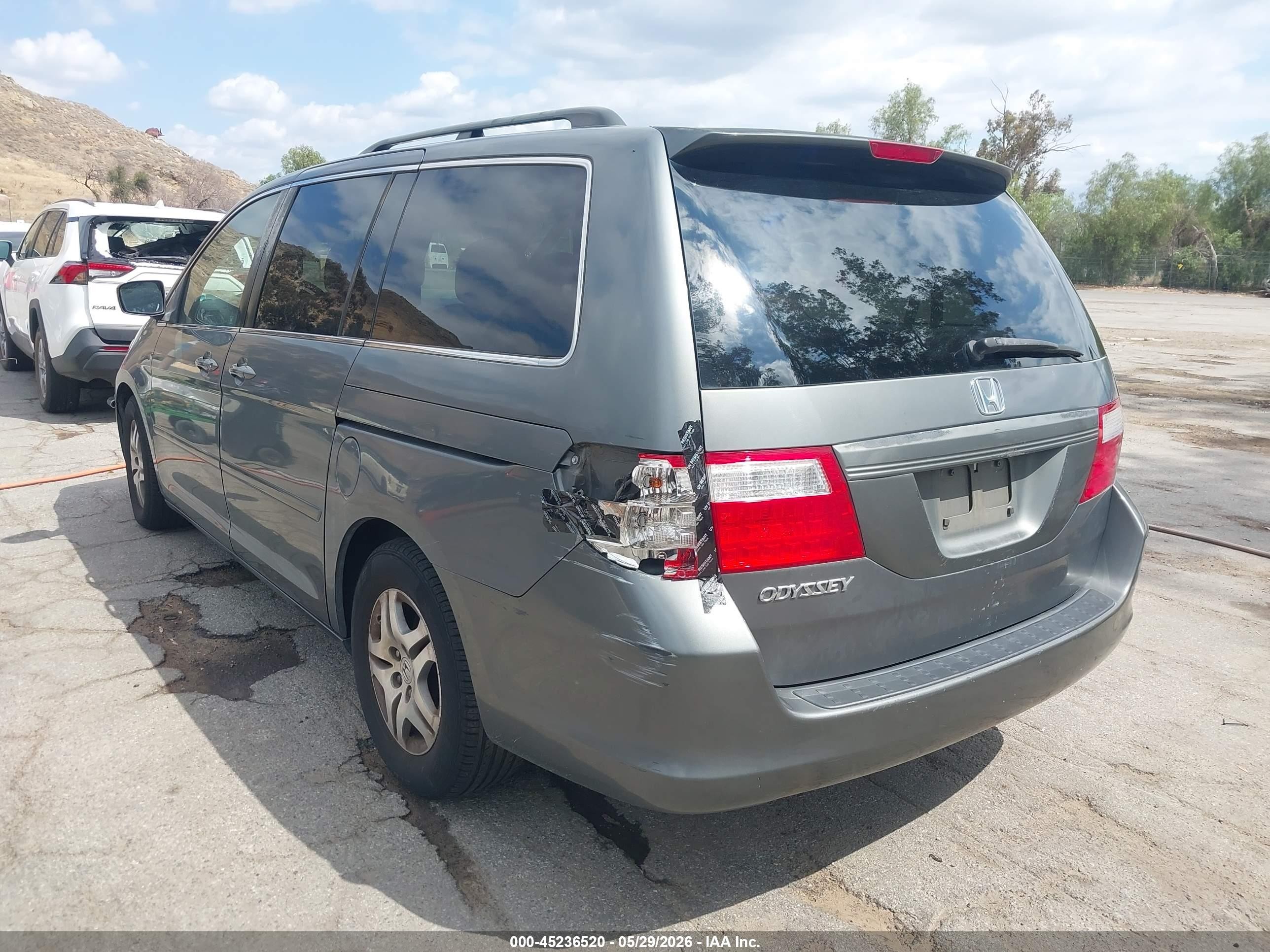2007 Honda Odyssey Ex-l Gray vin: 5FNRL38797B415010