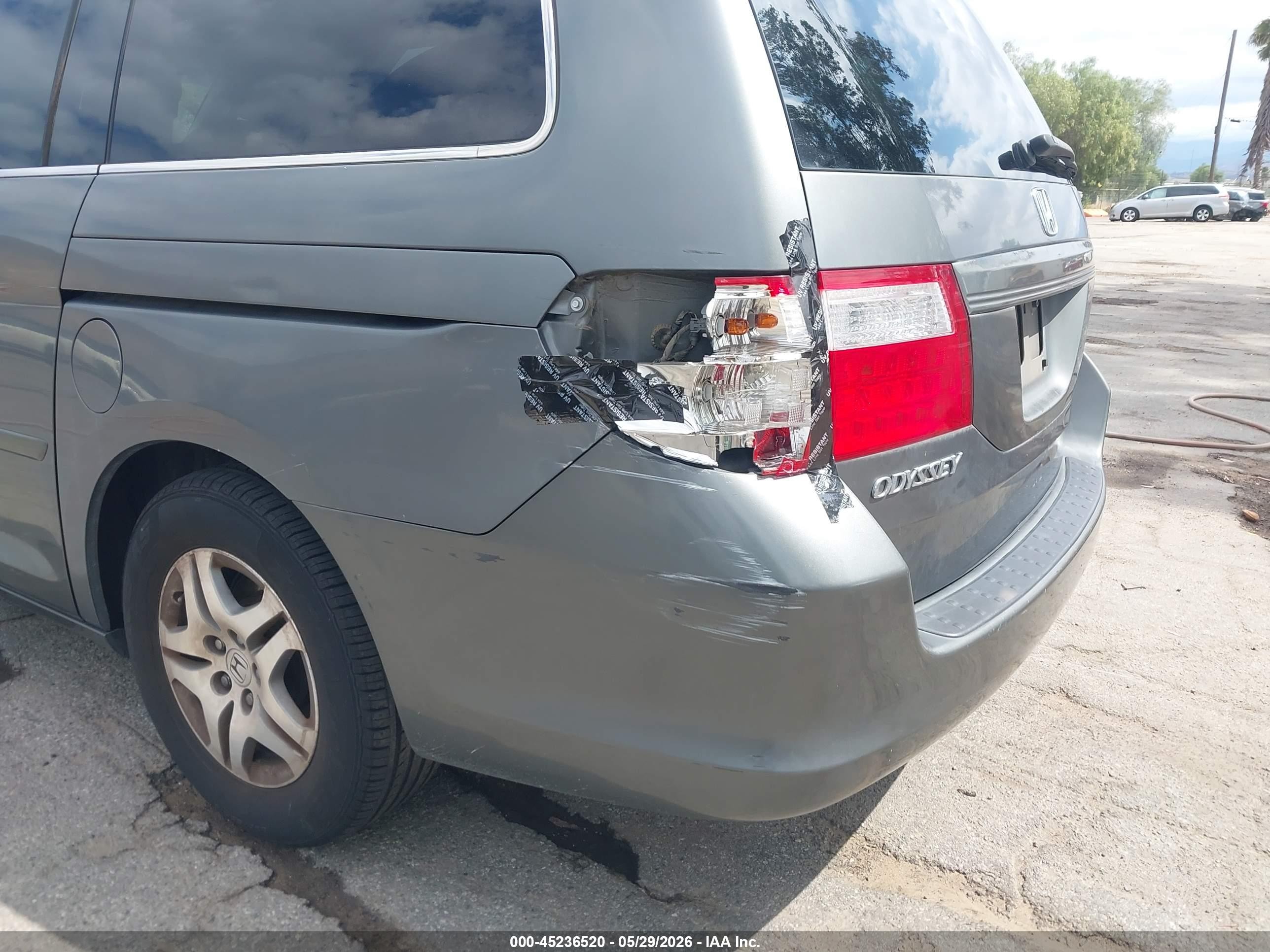 2007 Honda Odyssey Ex-l Gray vin: 5FNRL38797B415010