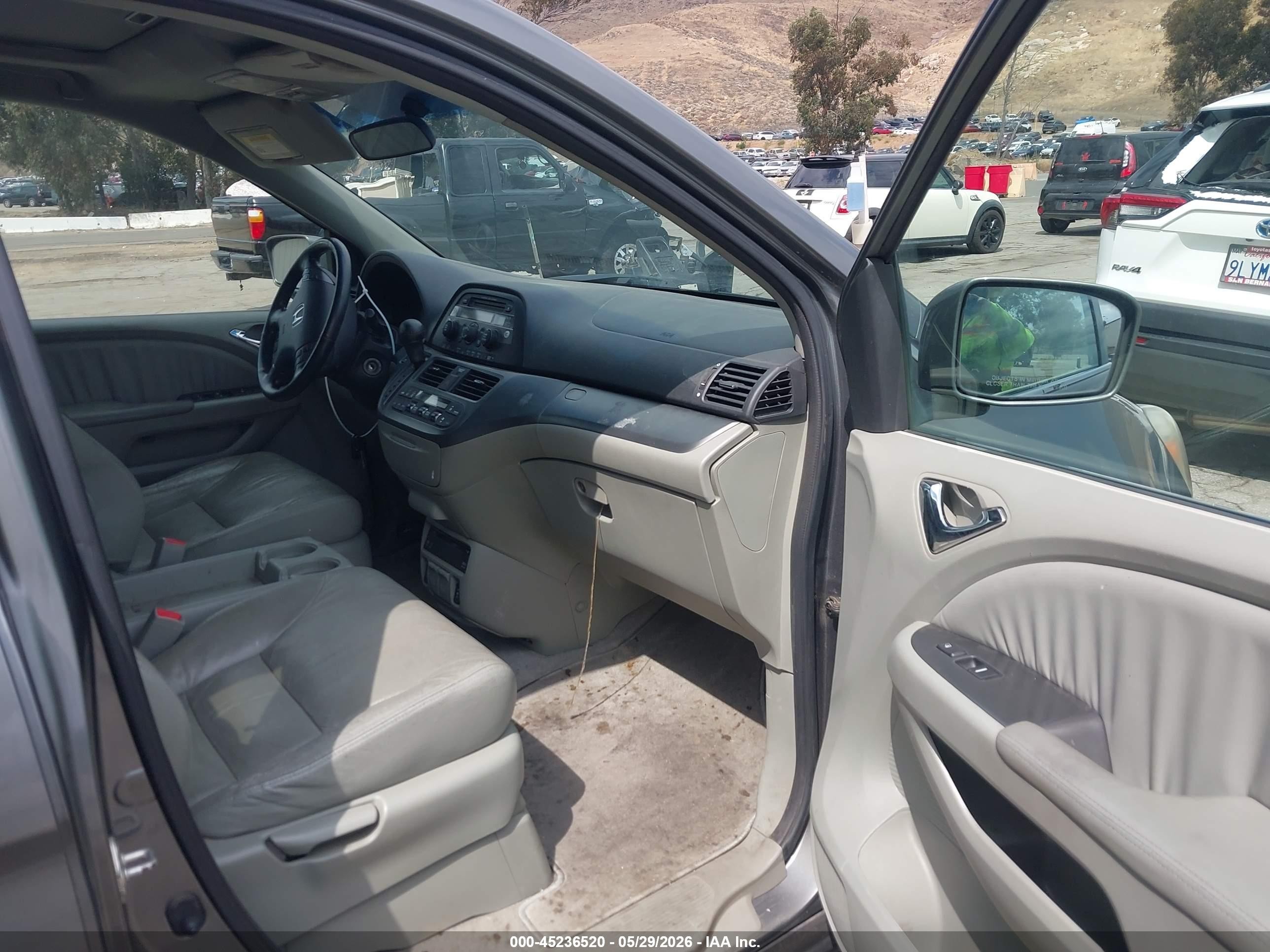 2007 Honda Odyssey Ex-l Gray vin: 5FNRL38797B415010