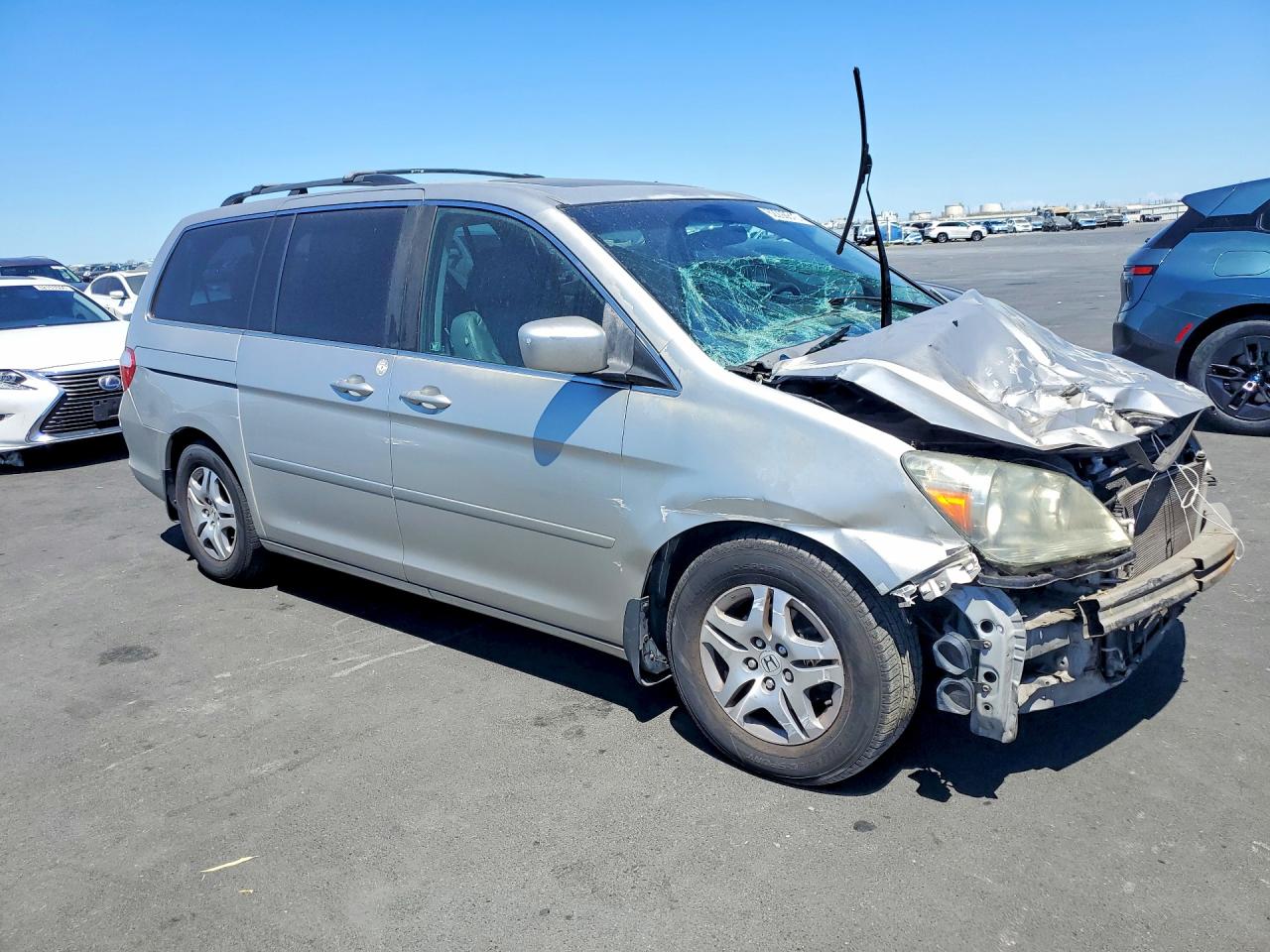 2007 Honda Odyssey Exl Серебряный vin: 5FNRL38797B443647