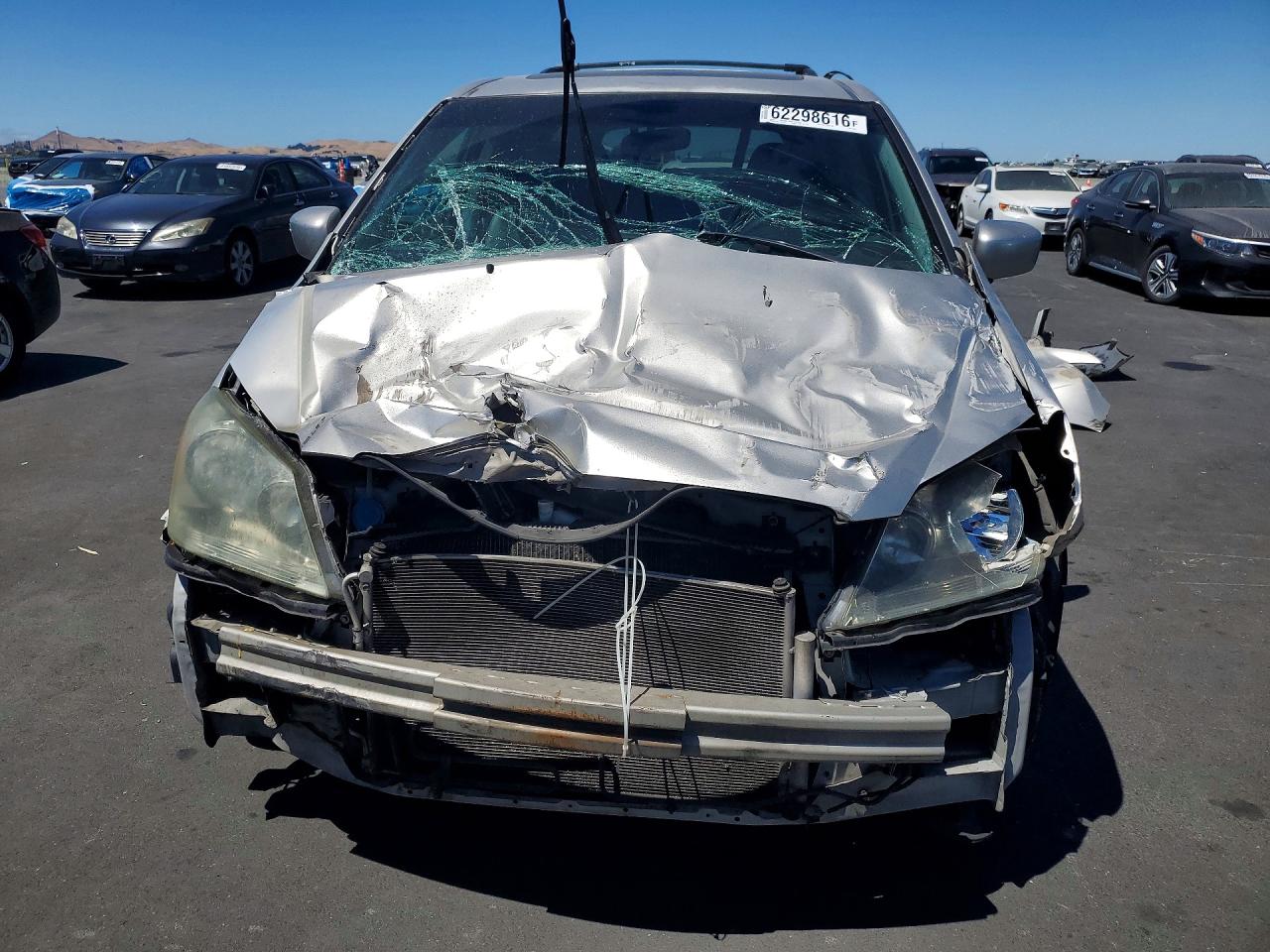 2007 Honda Odyssey Exl Серебряный vin: 5FNRL38797B443647