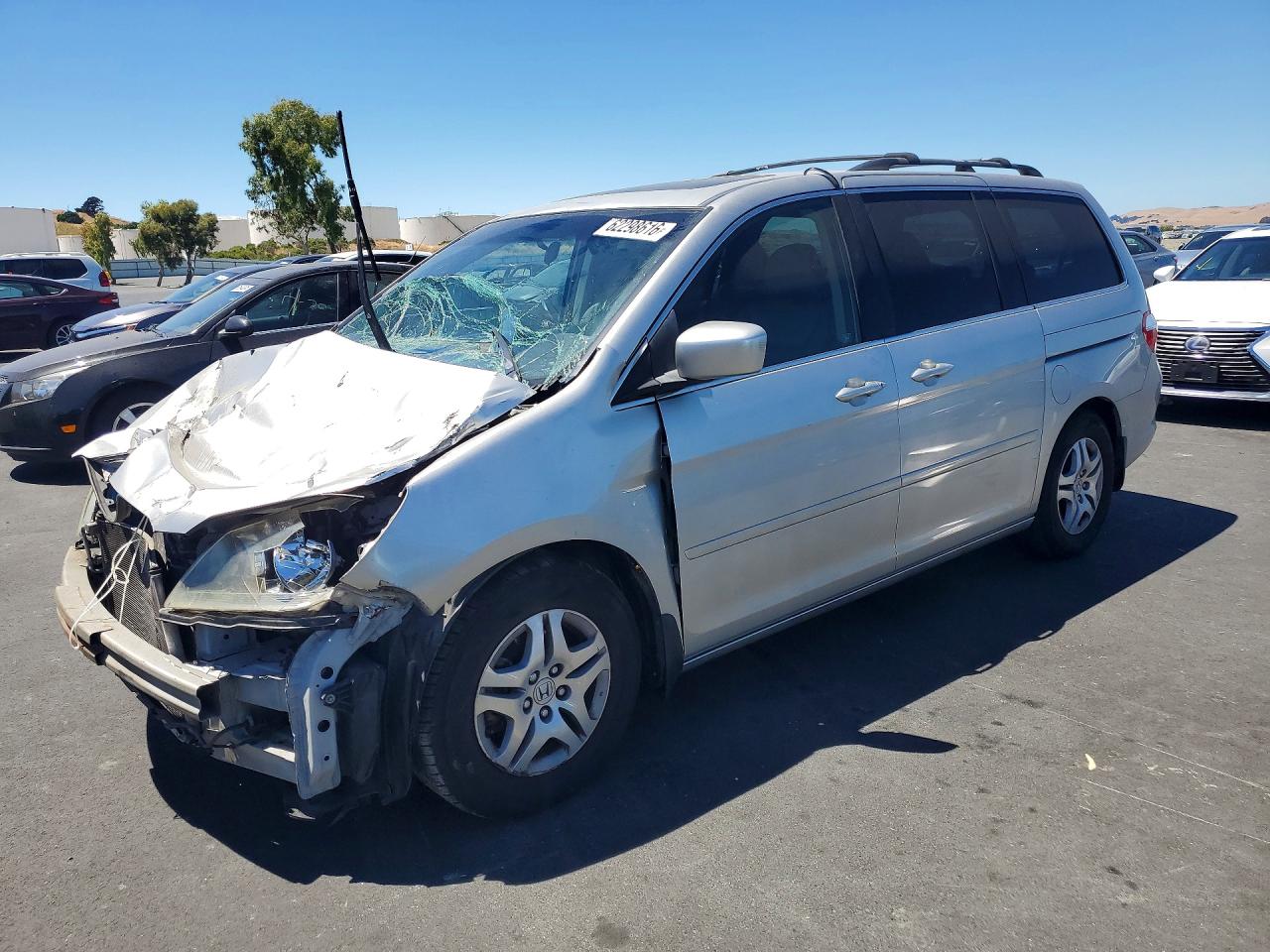2007 Honda Odyssey Exl Silver vin: 5FNRL38797B443647