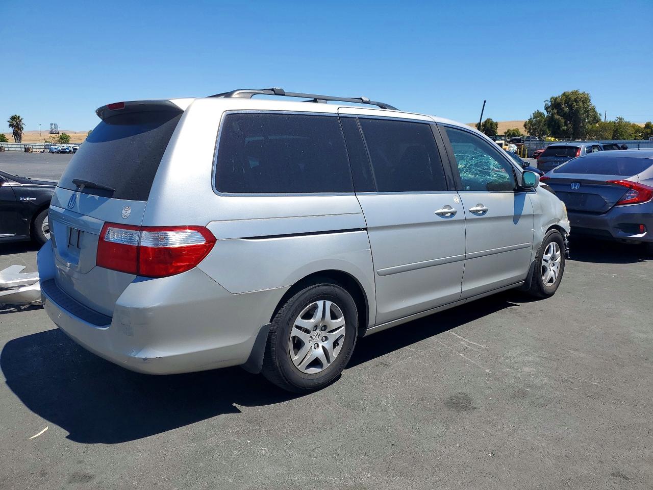 2007 Honda Odyssey Exl Серебряный vin: 5FNRL38797B443647