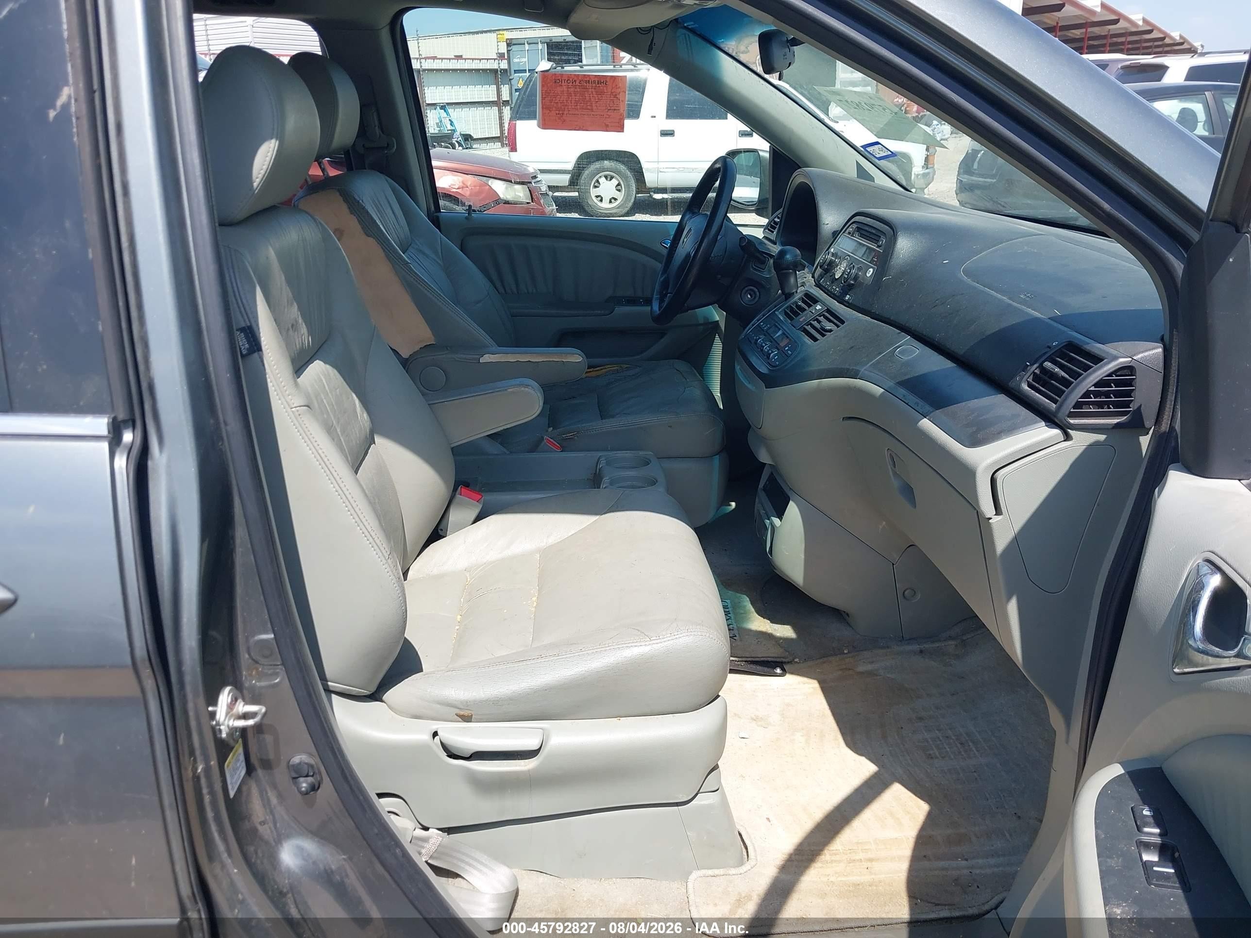 2007 Honda Odyssey Ex-l Gray vin: 5FNRL38797B449528
