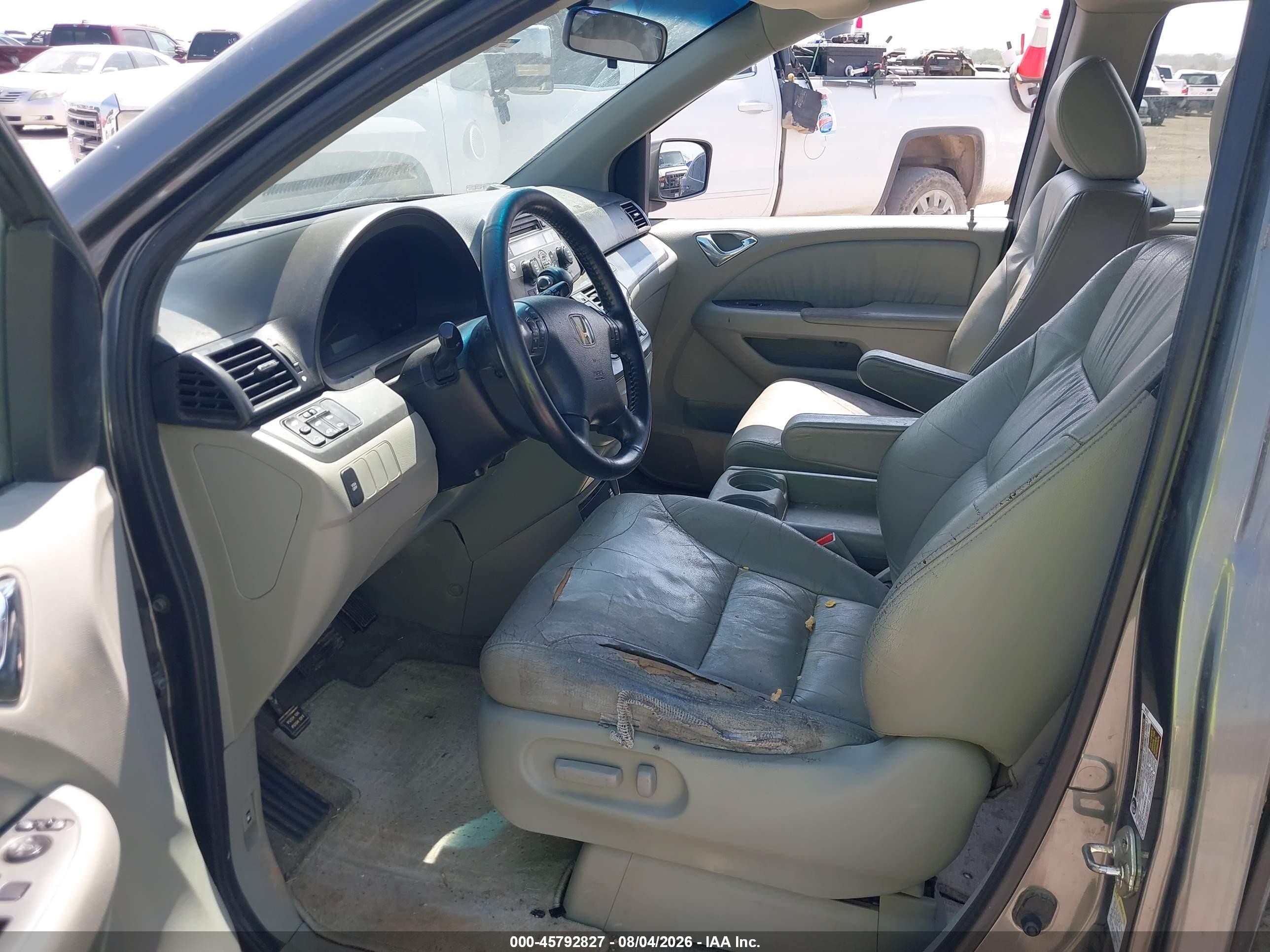 2007 Honda Odyssey Ex-l Gray vin: 5FNRL38797B449528