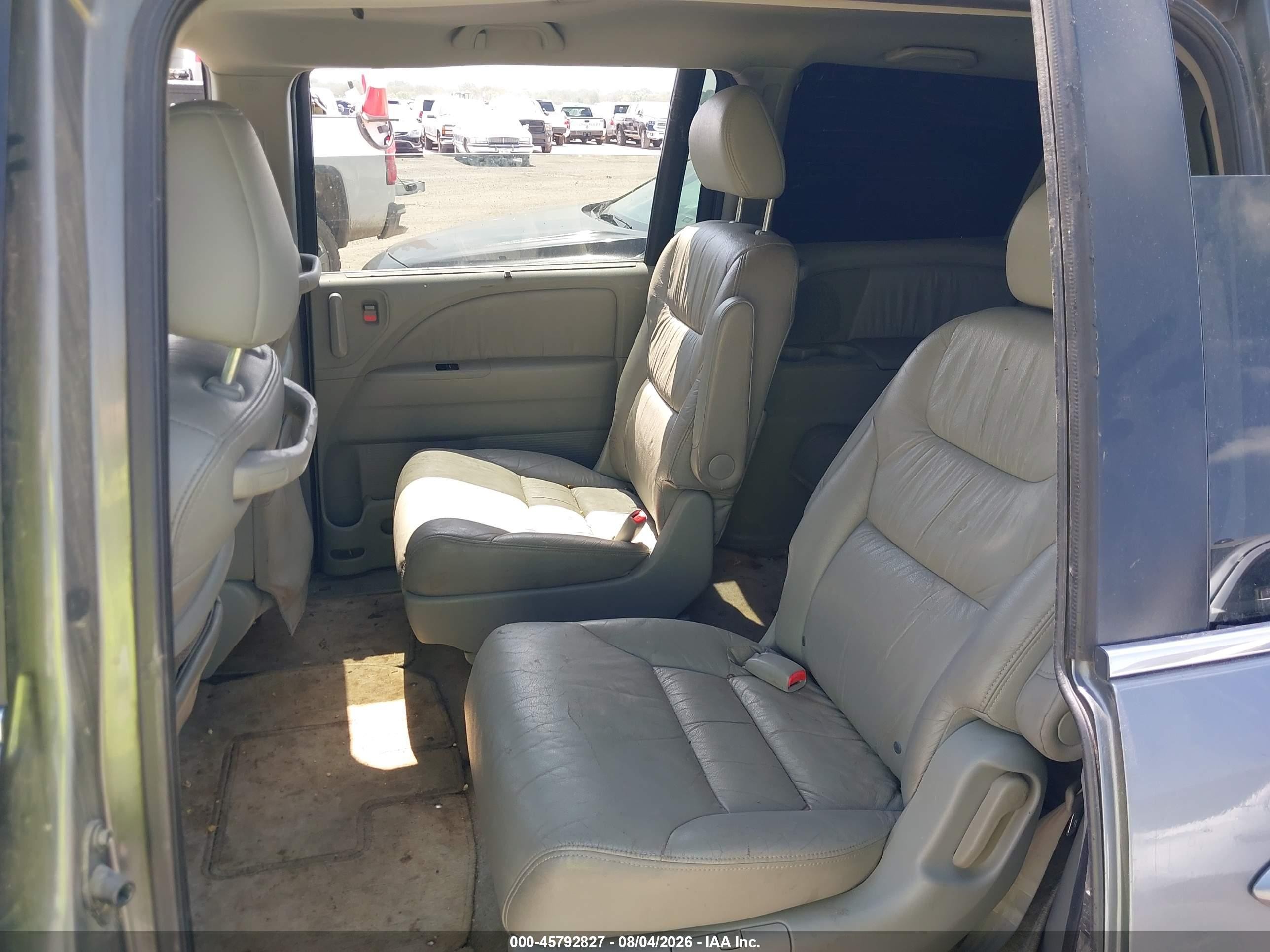 2007 Honda Odyssey Ex-l Gray vin: 5FNRL38797B449528