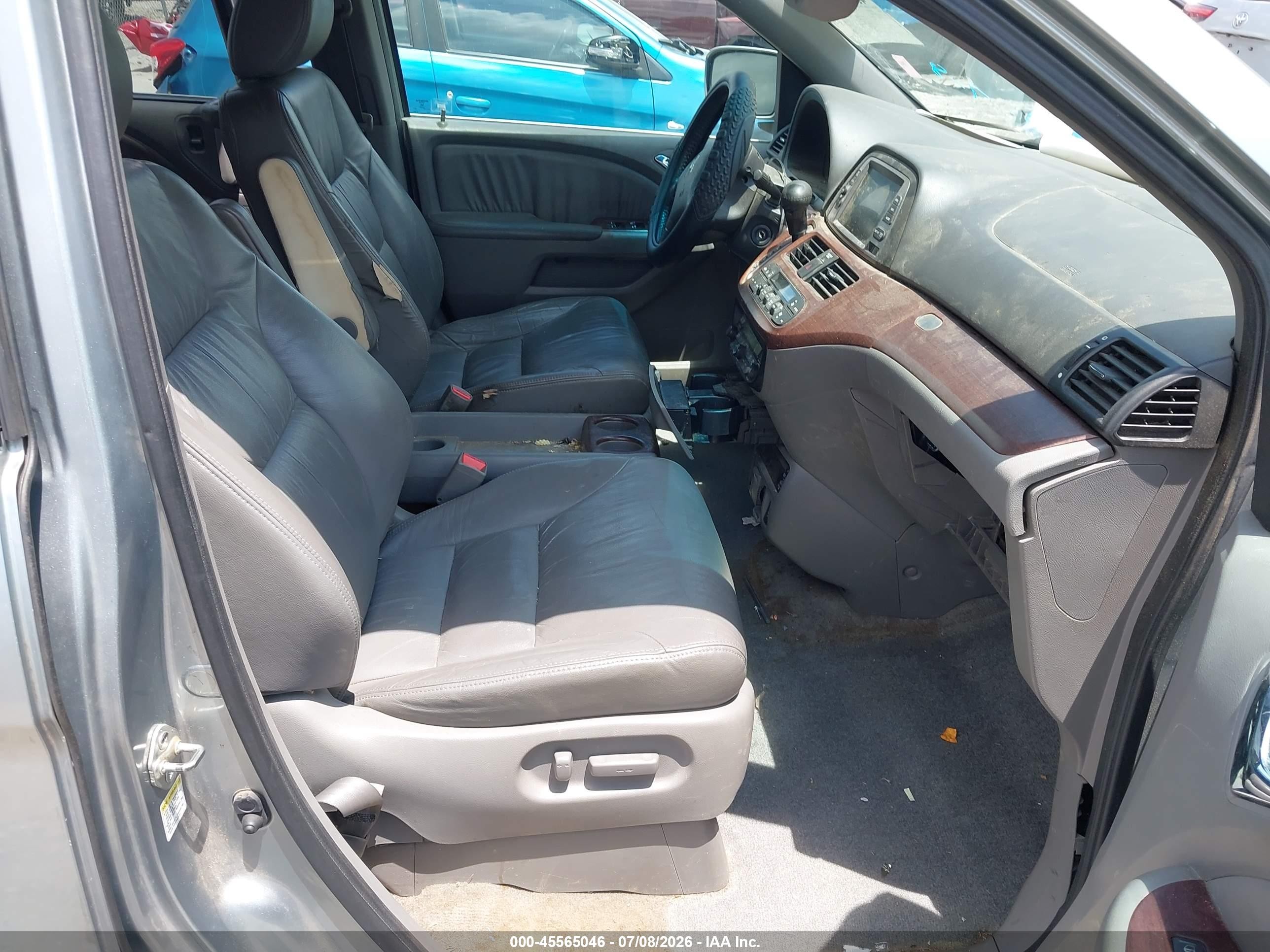 2008 Honda Odyssey Ex-l Light Blue vin: 5FNRL38798B008211