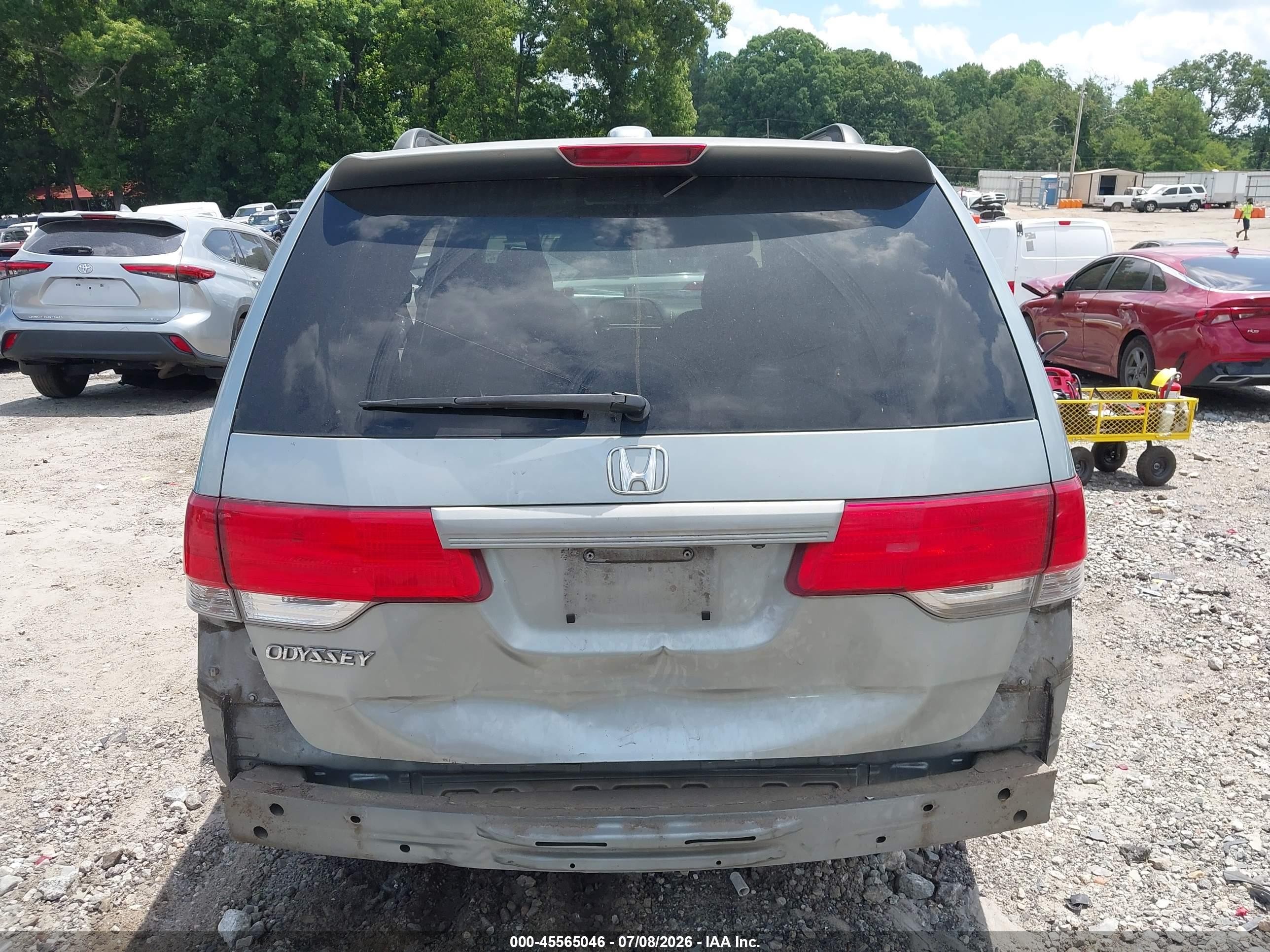 2008 Honda Odyssey Ex-l Light Blue vin: 5FNRL38798B008211