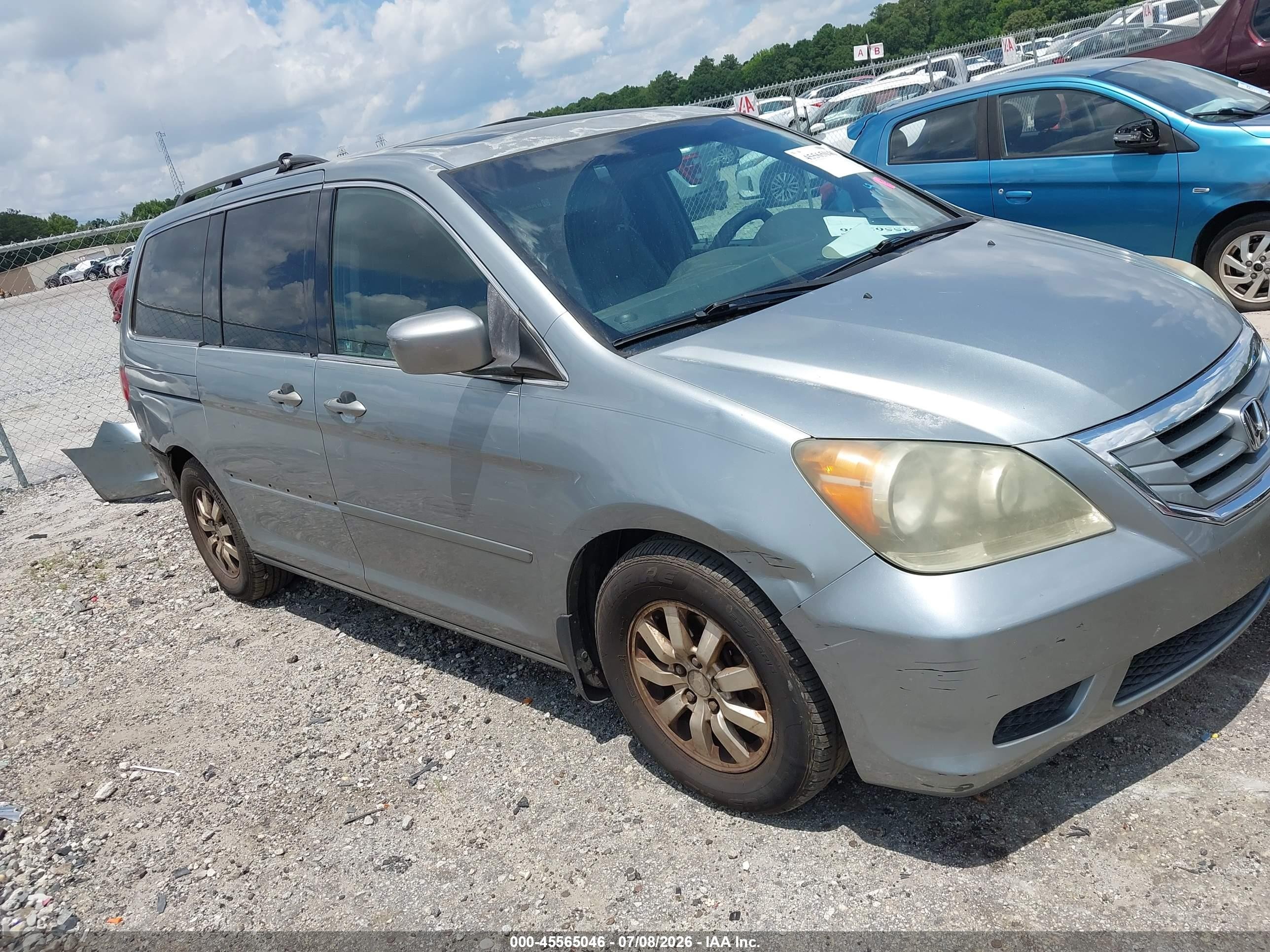 2008 Honda Odyssey Ex-l Light Blue vin: 5FNRL38798B008211