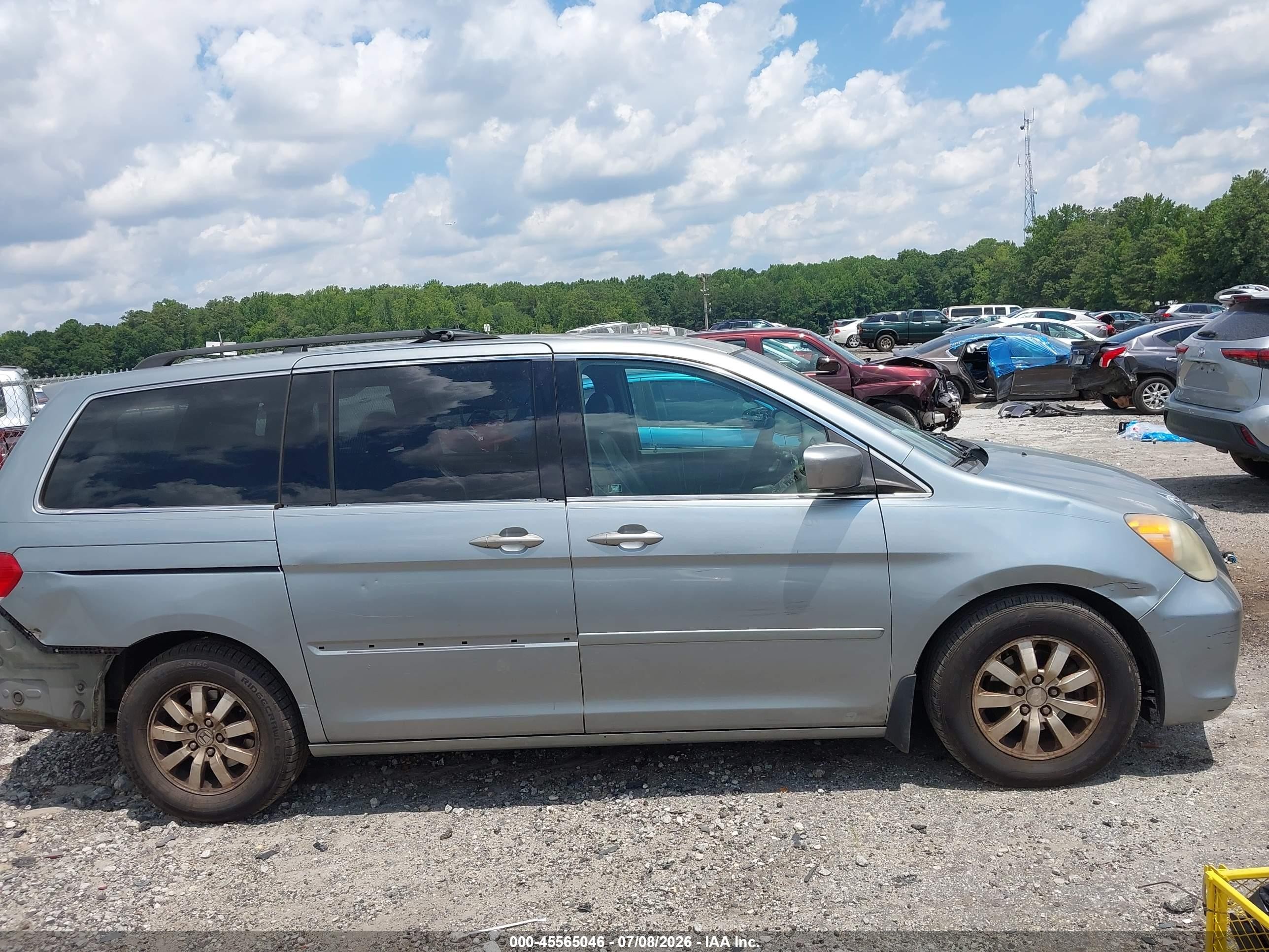 2008 Honda Odyssey Ex-l Light Blue vin: 5FNRL38798B008211