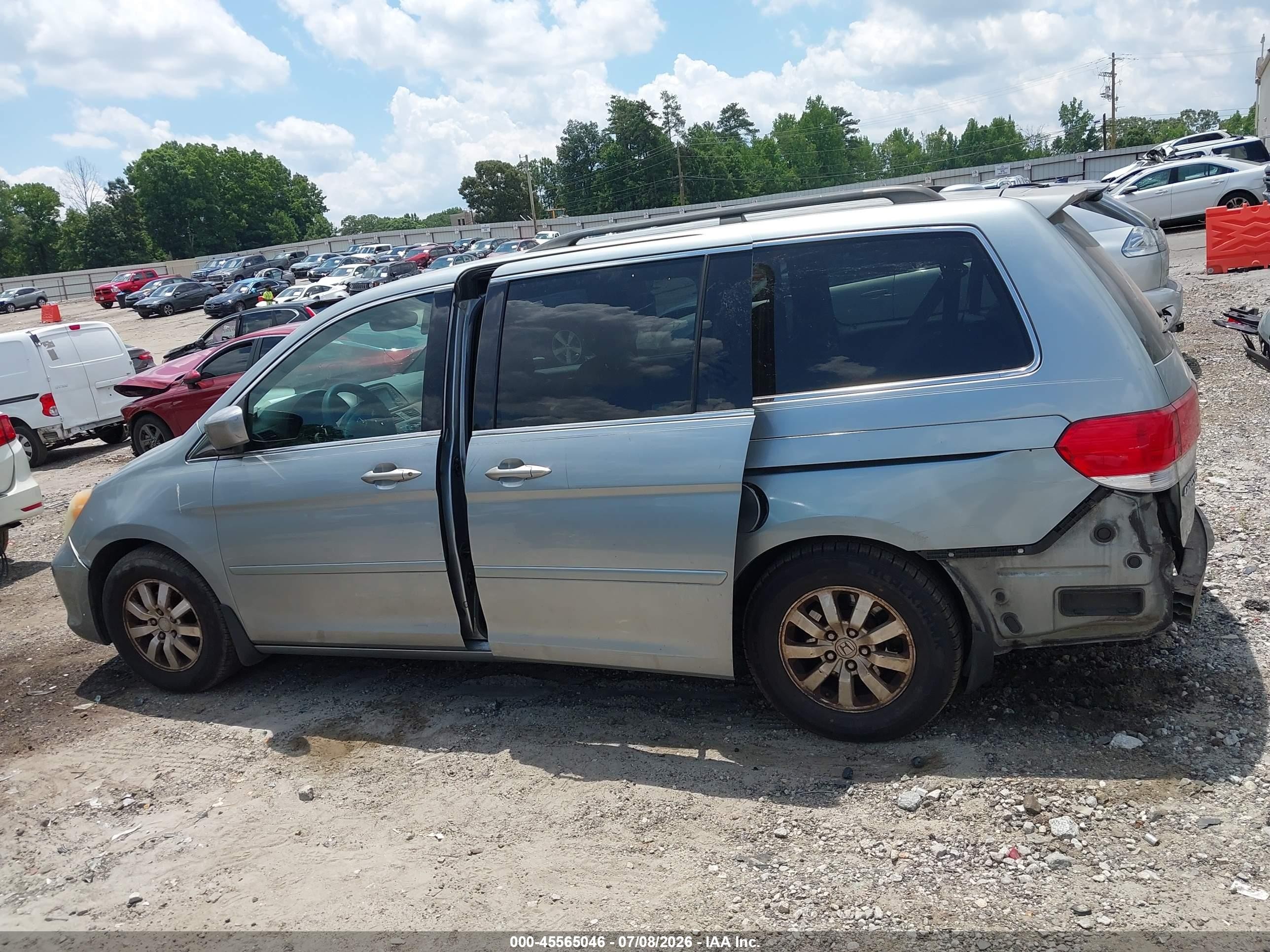 2008 Honda Odyssey Ex-l Light Blue vin: 5FNRL38798B008211