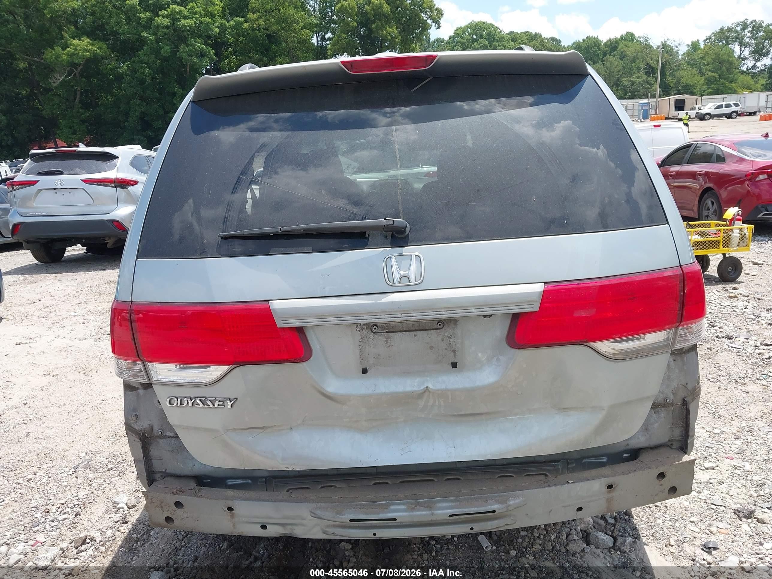 2008 Honda Odyssey Ex-l Light Blue vin: 5FNRL38798B008211