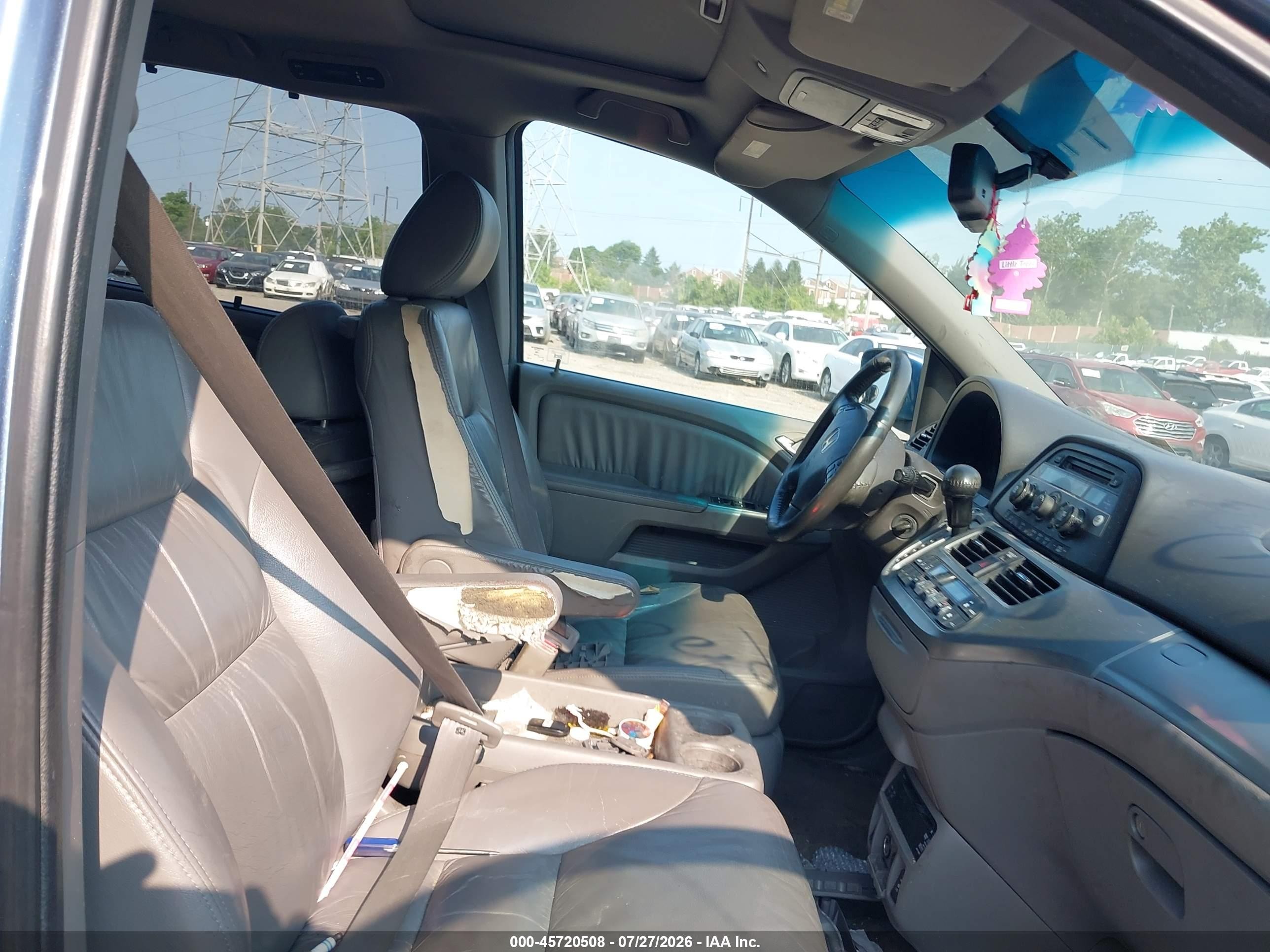 2008 Honda Odyssey Ex-l Blue vin: 5FNRL38798B029947