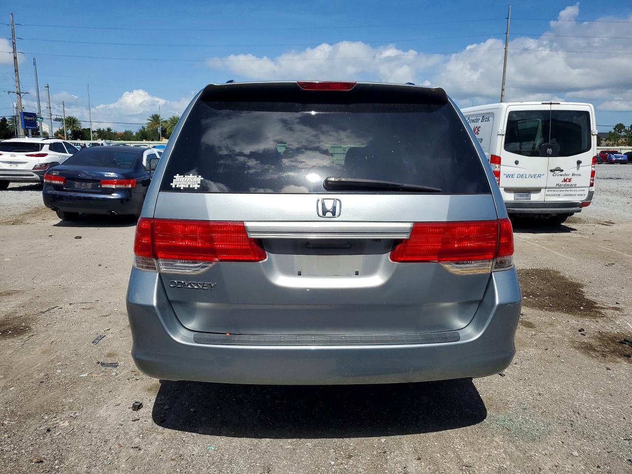 2008 Honda Odyssey Exl Blue vin: 5FNRL38798B036669