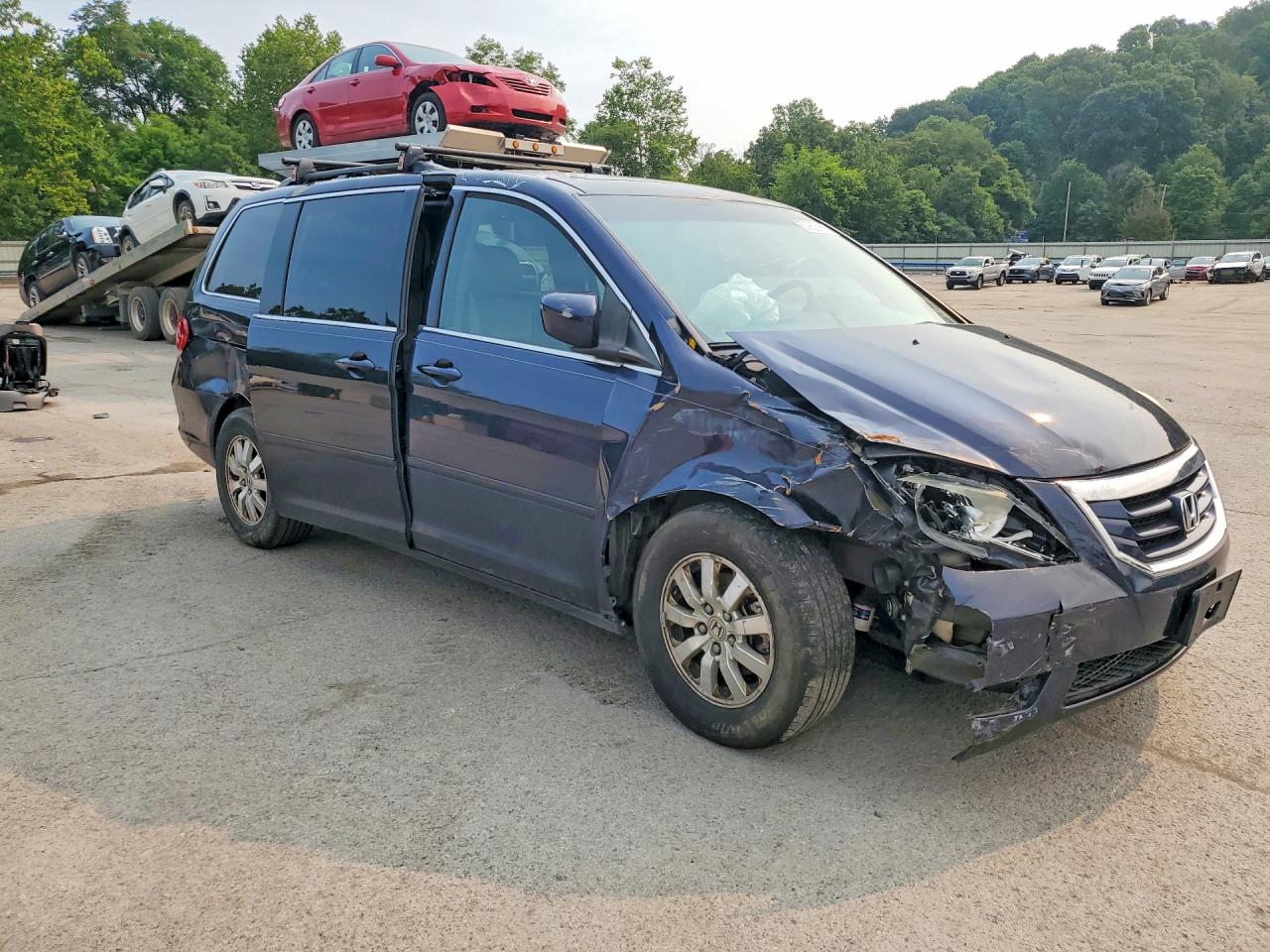 2008 Honda Odyssey Blue vin: 5FNRL38798B037496