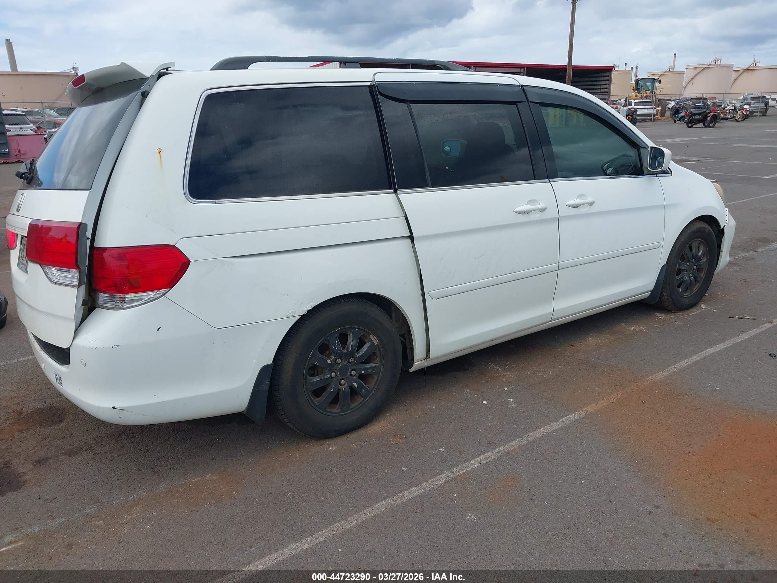 2008 Honda Odyssey Ex-l White vin: 5FNRL38798B056744