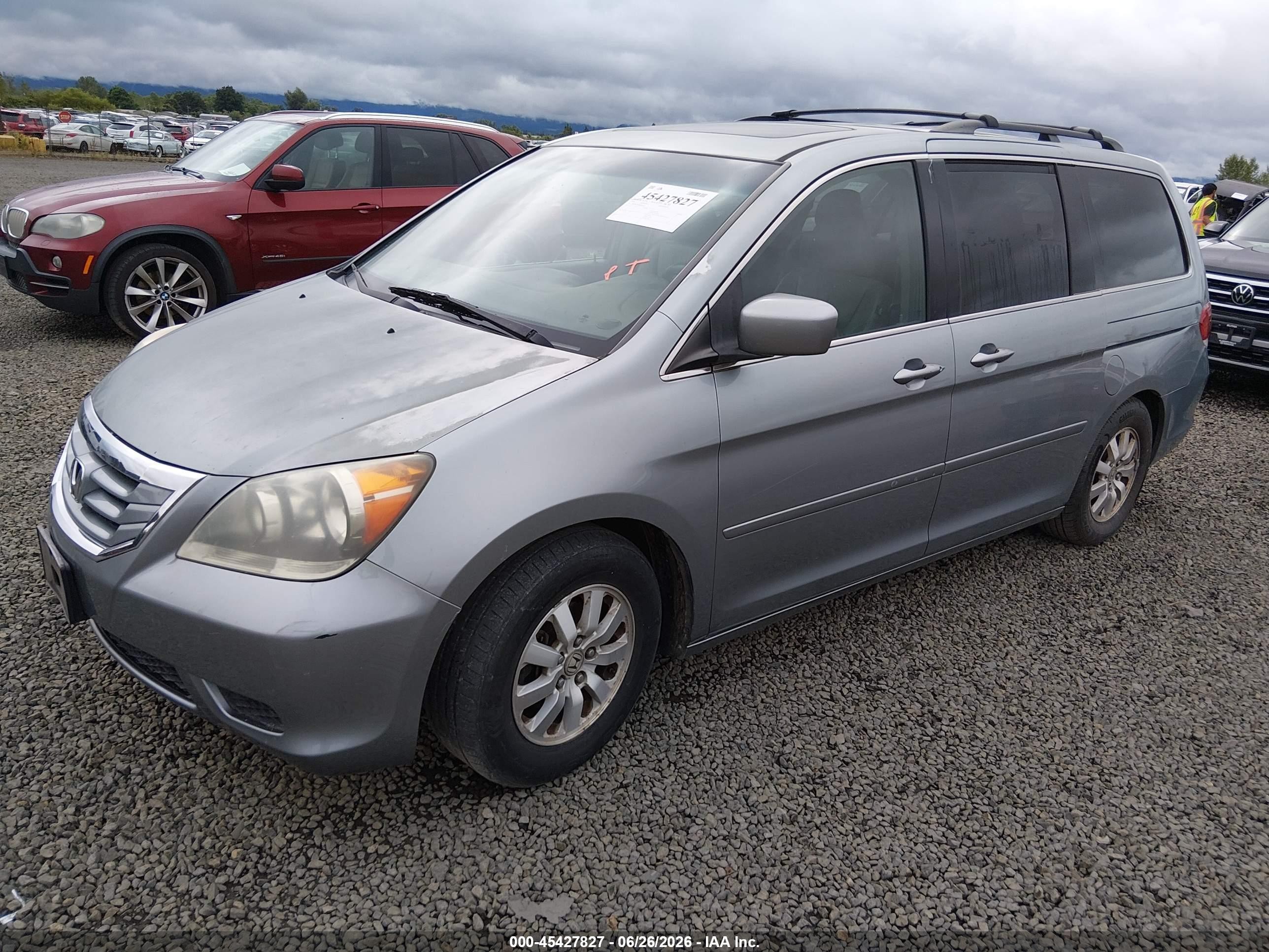 2008 Honda Odyssey Ex-l Light Blue vin: 5FNRL38798B062642