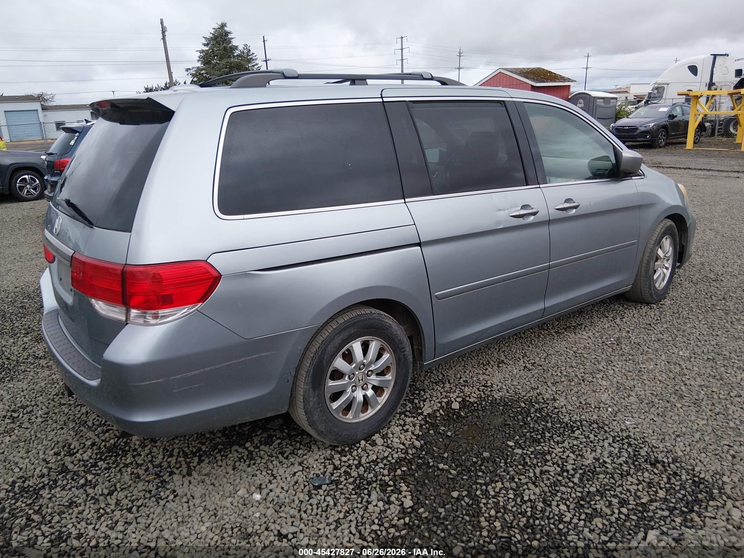 2008 Honda Odyssey Ex-l Light Blue vin: 5FNRL38798B062642