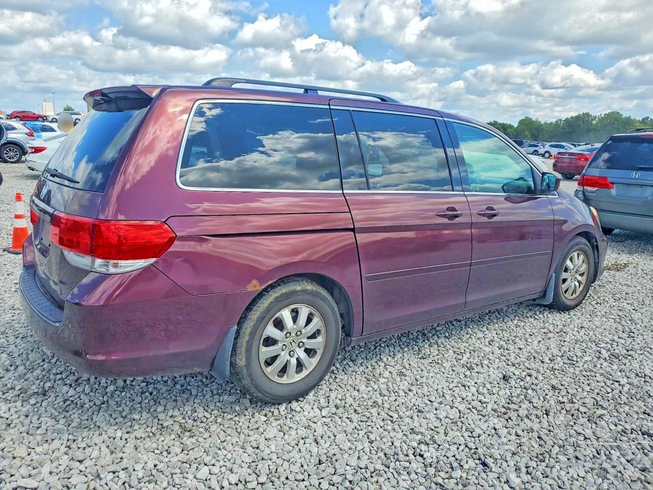 2008 Honda Odyssey Exl Red vin: 5FNRL38798B069719